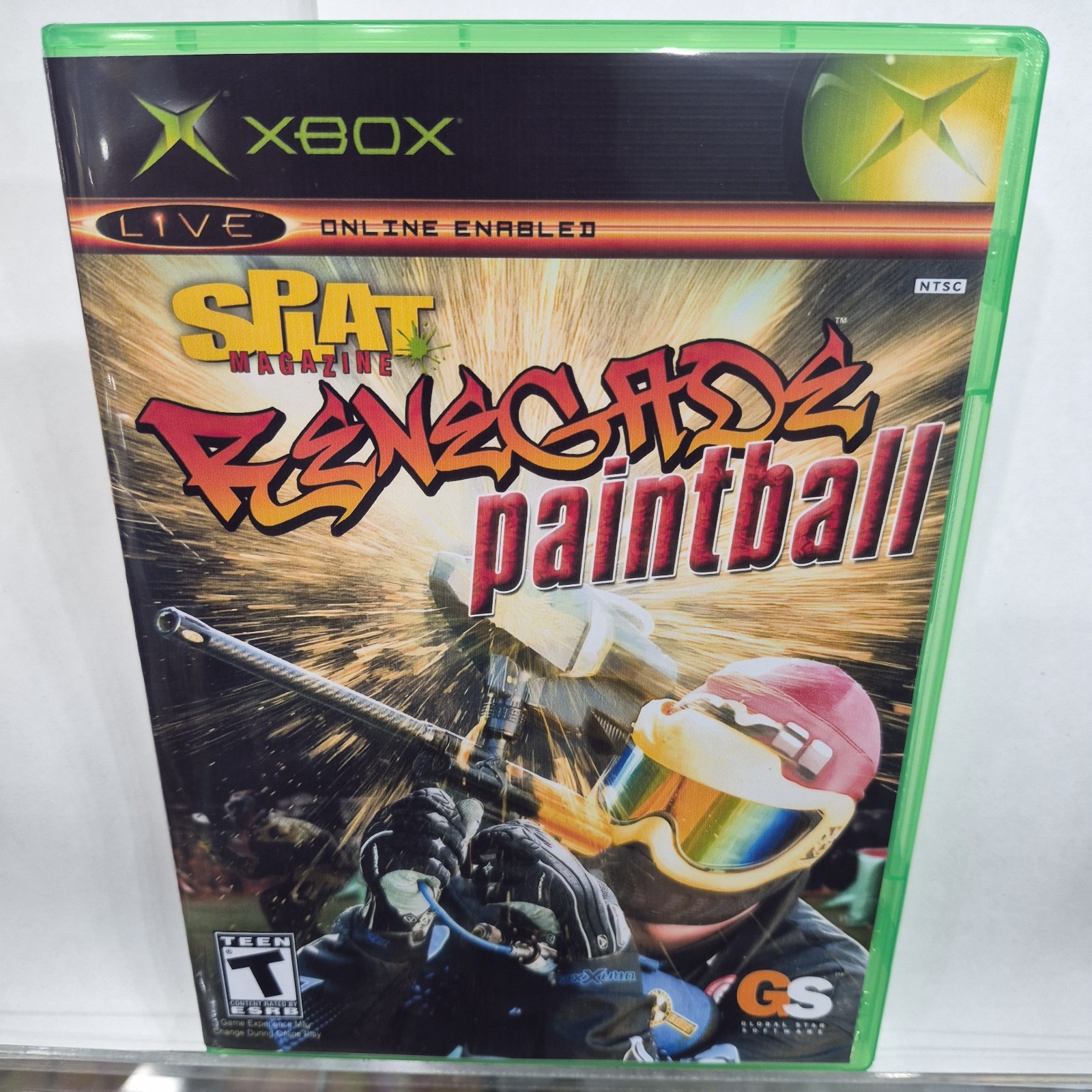 Splat Magazine Renegade Paintball (Microsoft Xbox, 2005) With New Cover