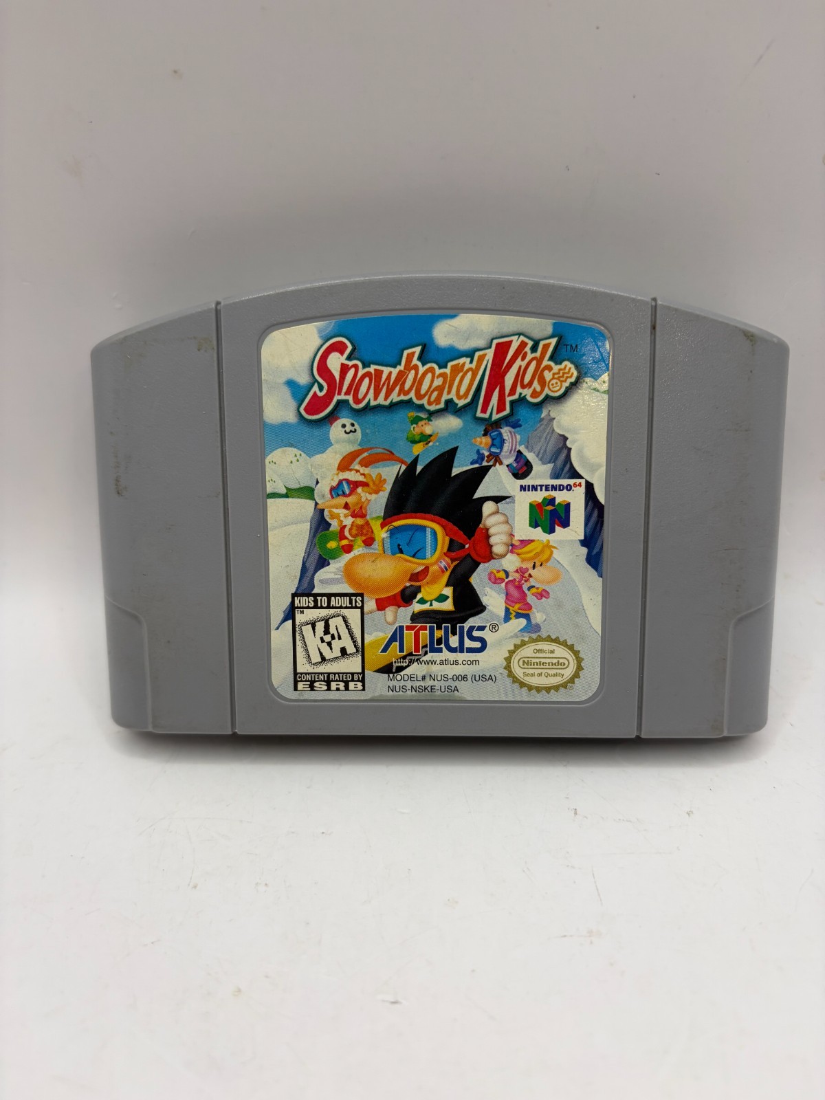Nintendo 64 Snowboard Kids ATLUS Authentic Tested & Working - VG 