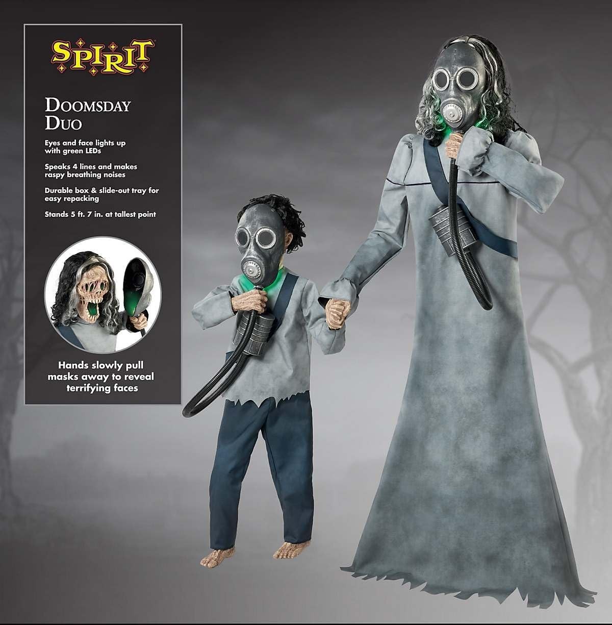 Spirit Halloween 5 Ft 7 In Doomsday Duo Animatronic Halloween Prop 2026