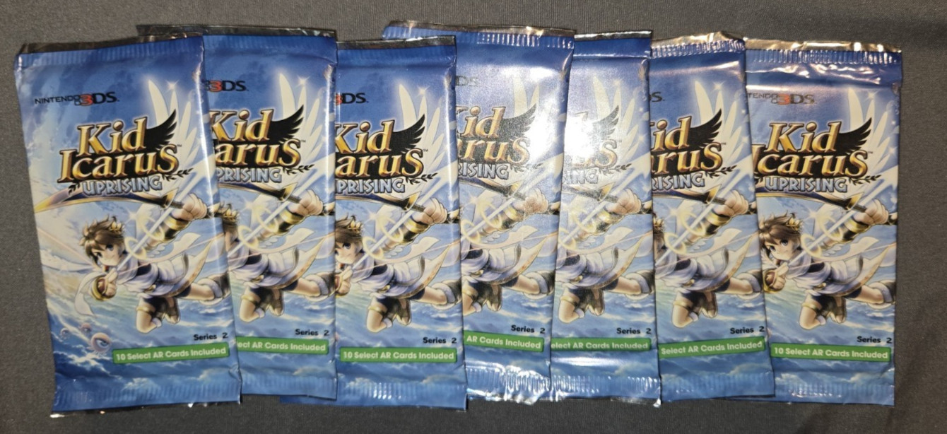 Kid Icarus Uprising AR Card Pack NINTENDO 3DS Series 2 - SEALED Pack —