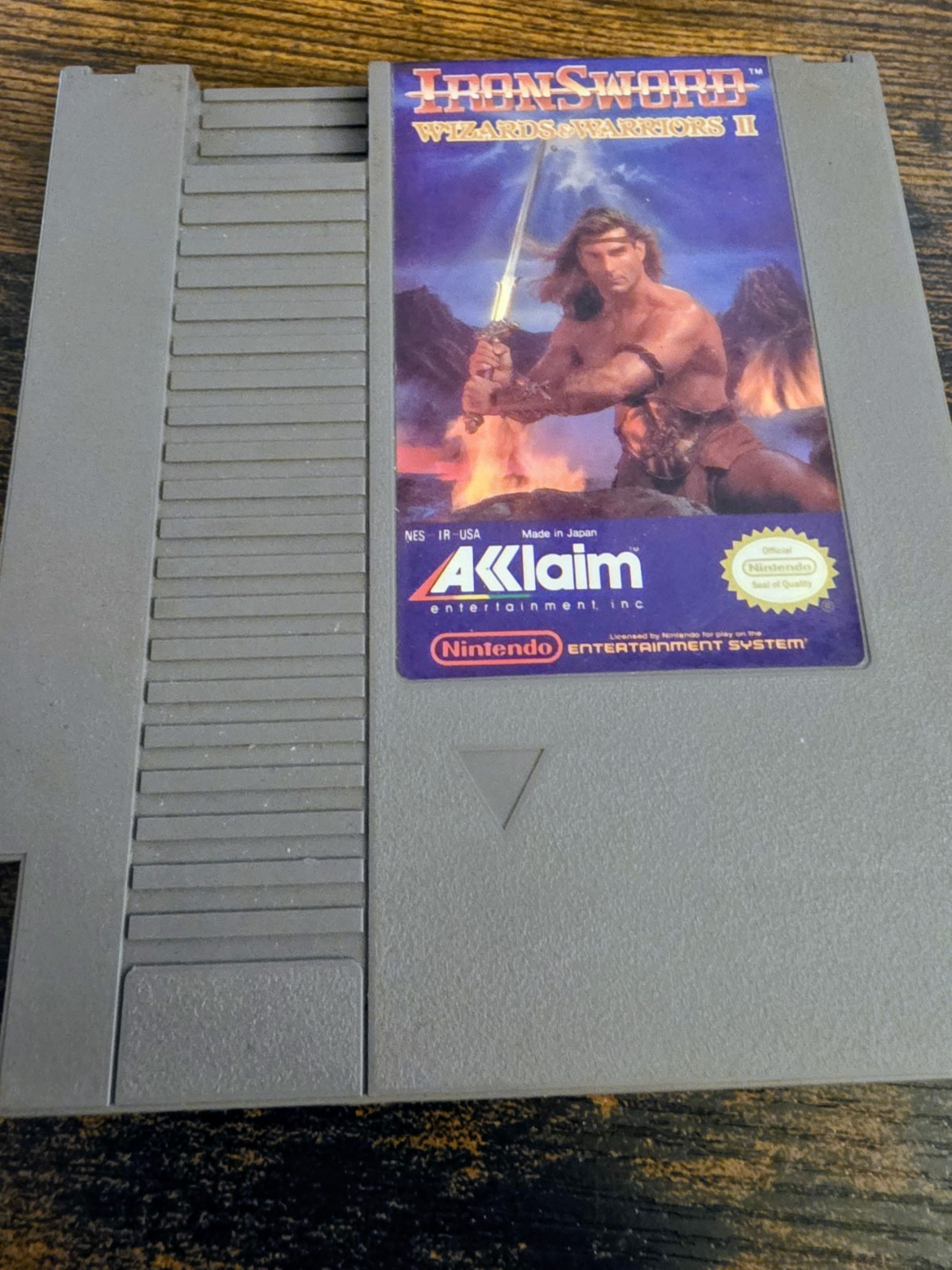 IRON SWORD WIZARDS AND WARRIORS II NES Nintendo - Tested - Cartridge Only