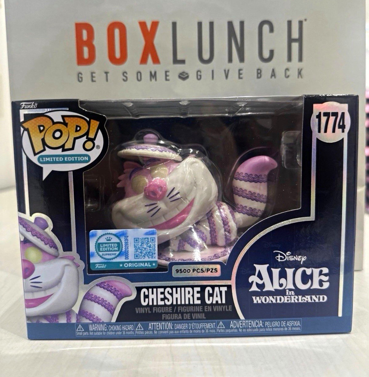 Funko Pop Cheshire Cat #1774 Disney Alice in Wonderland BoxLunch LE W/Protector