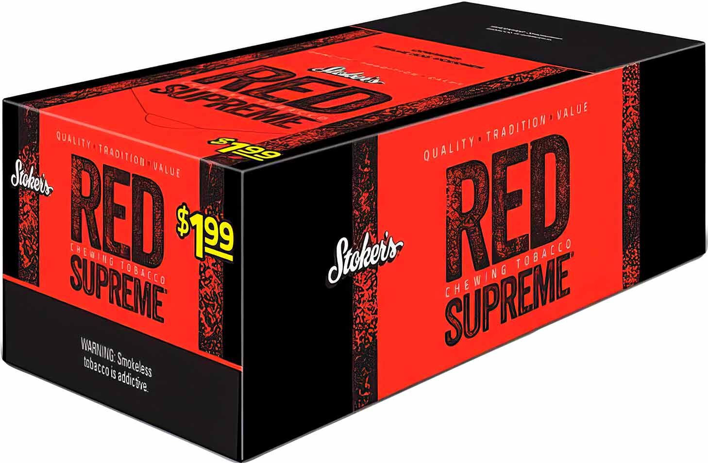 STOKER'S RED SUPREME CHEWING TOBACCO 20