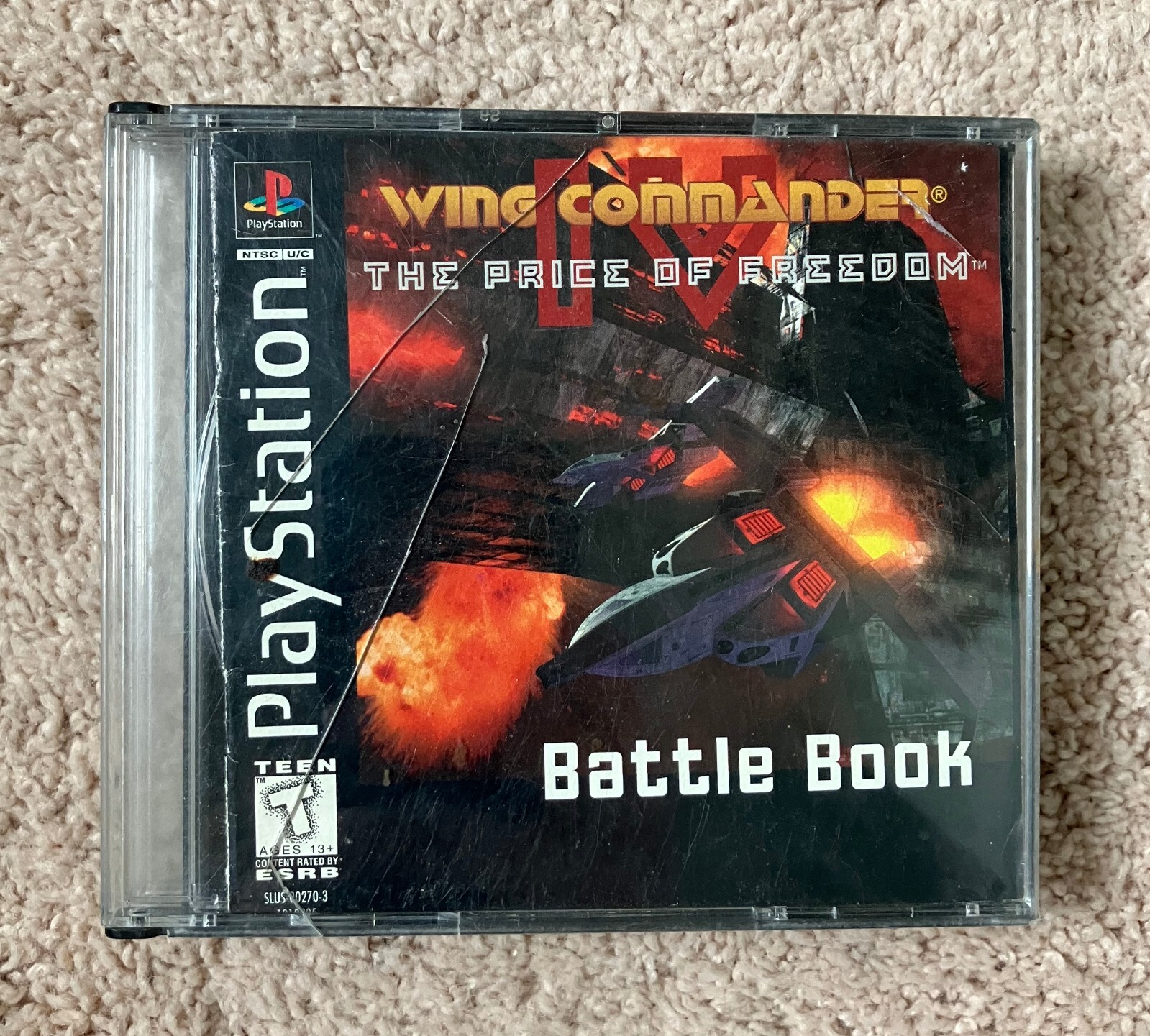 ORIGINAL CASE ONLY Wing Commander IV The Price of Freedom Playstation PS1 4 PS