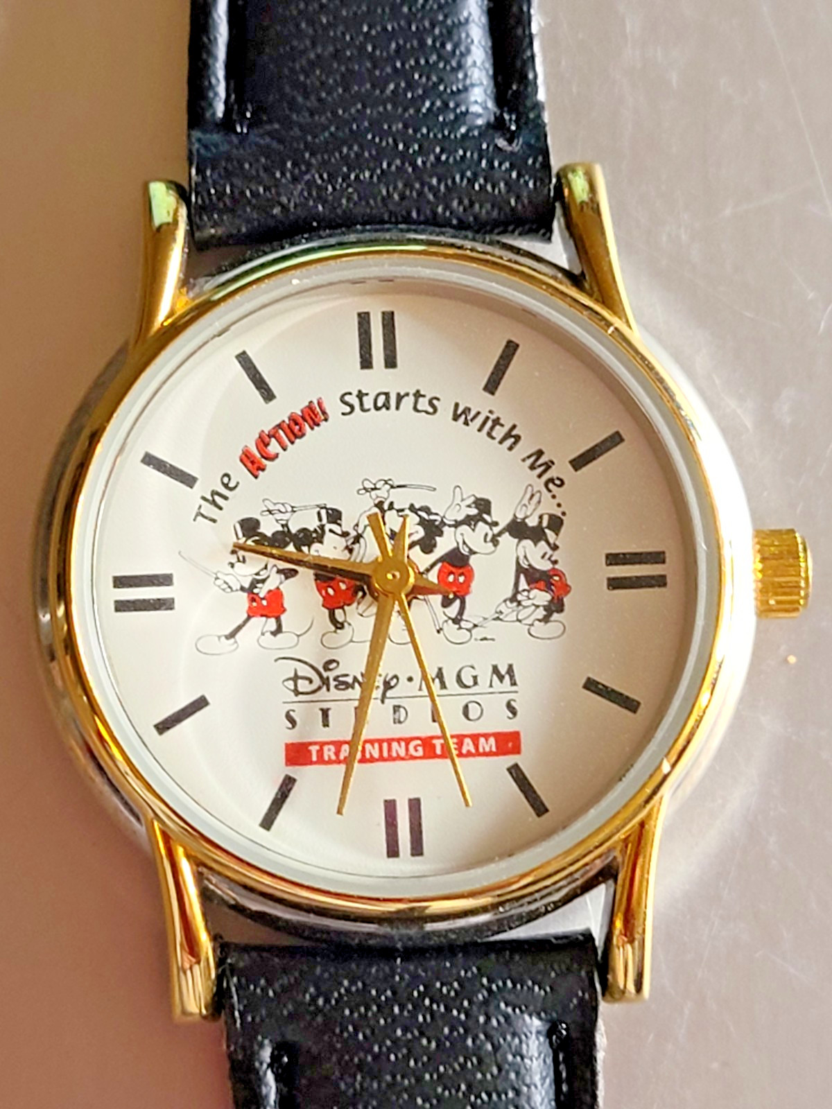 Disney Mickey Mouse MGM Cast Member Watch, Never Worn, New Battery