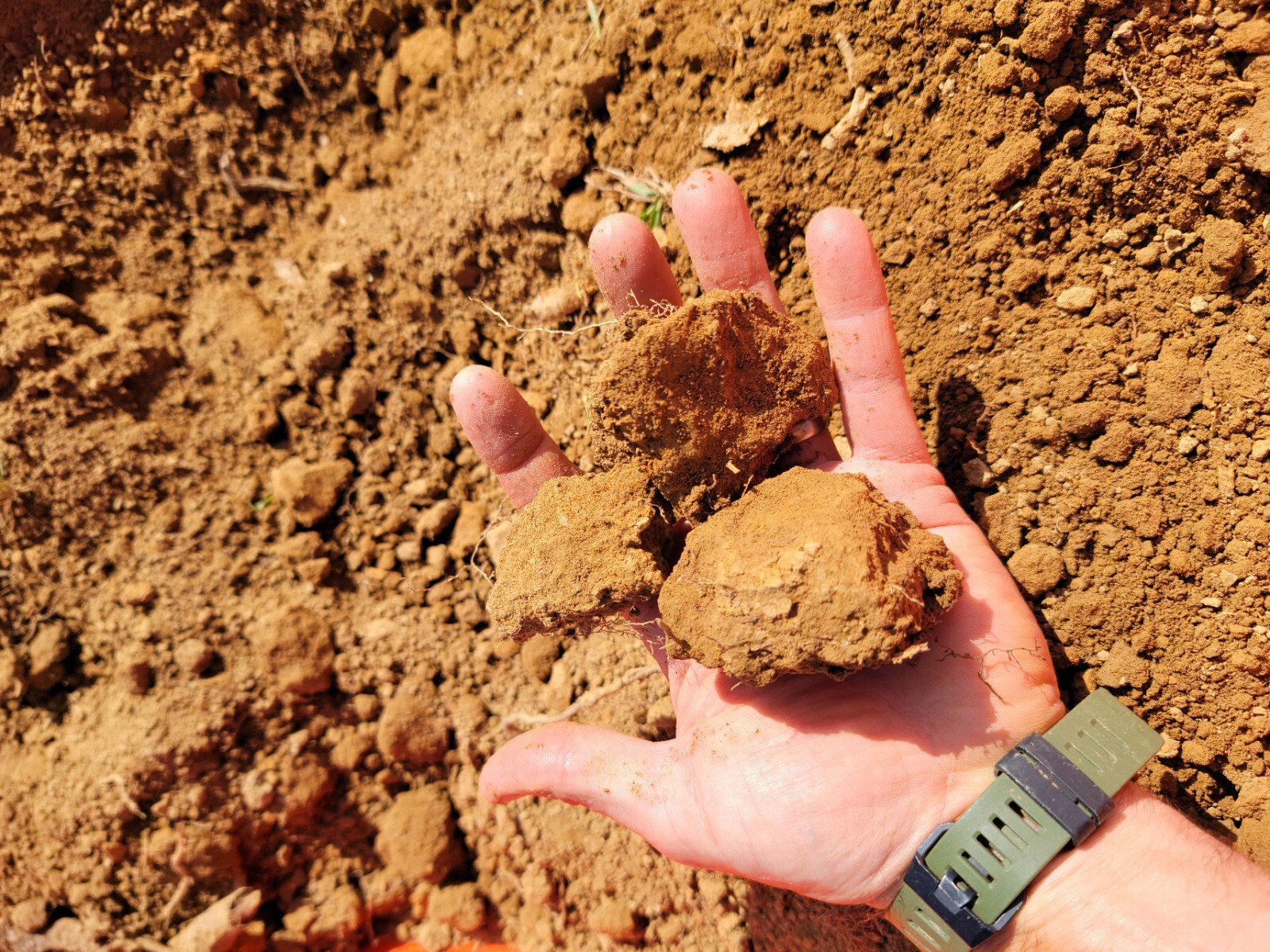 North Carolina  Red  clay/ dirt unsearched Aprox 5 Lbs 