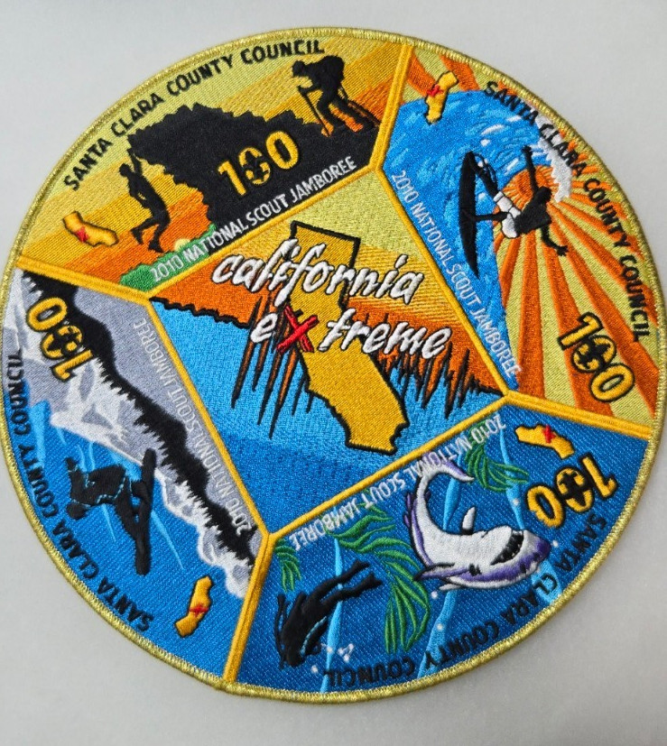 2010  JAMBOREE  -  SANTA  CLARA  JACKET  PATCH