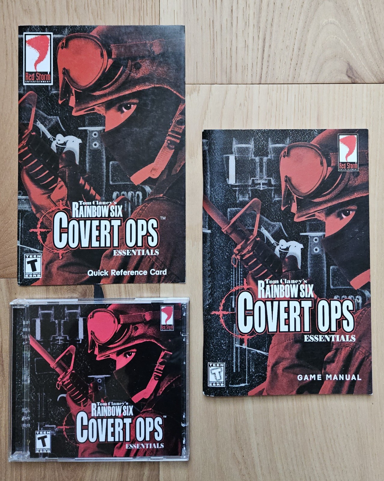 Tom Clancy\'s Rainbow Six: Covert Ops Essentials (2000, Red Storm, PC) w/ Manual