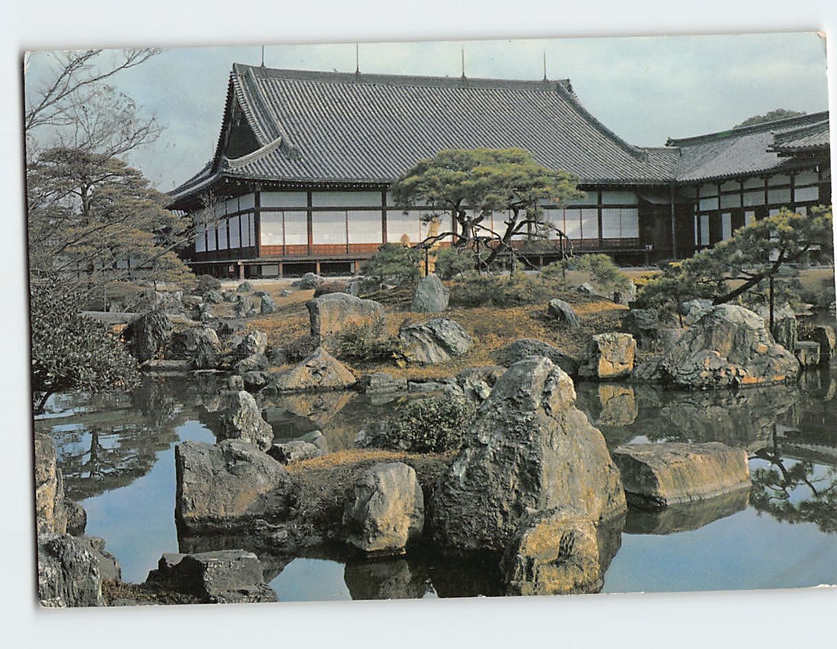 Postcard Ni-no-maru Garden of Nijo Castle, Kyoto, Japan