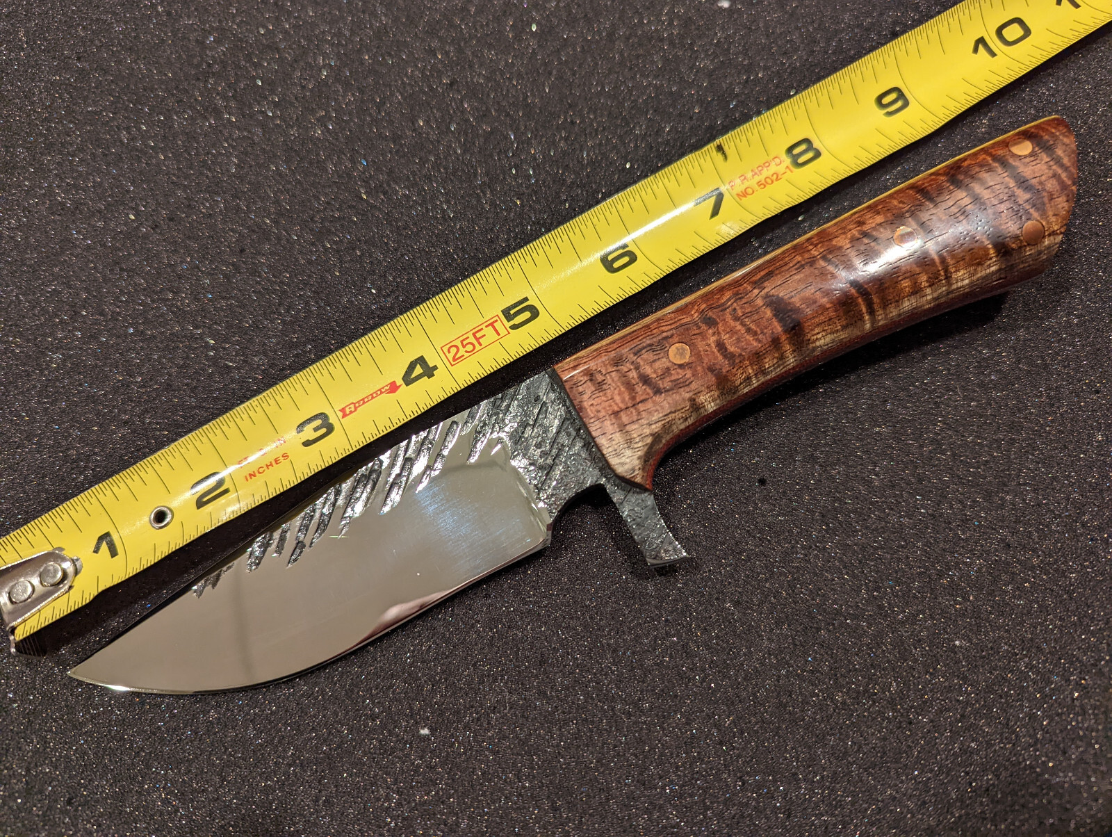 Aerosknives EDC Fxied Blade Knife 80CRV2 Integrated Guard Koa Handle Custom