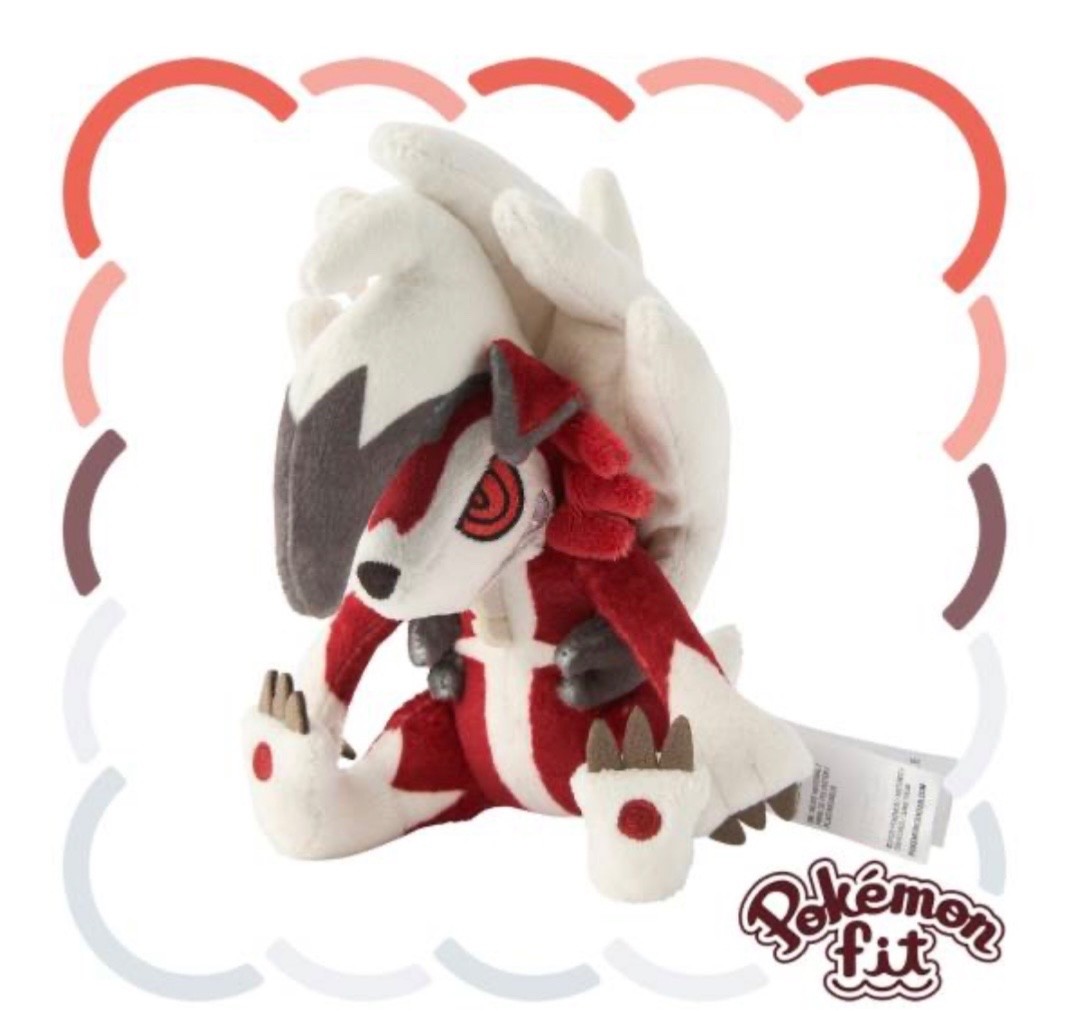 Lycanroc (Midnight Form) Plush Pokemon Fit - Pokemon Center Japan