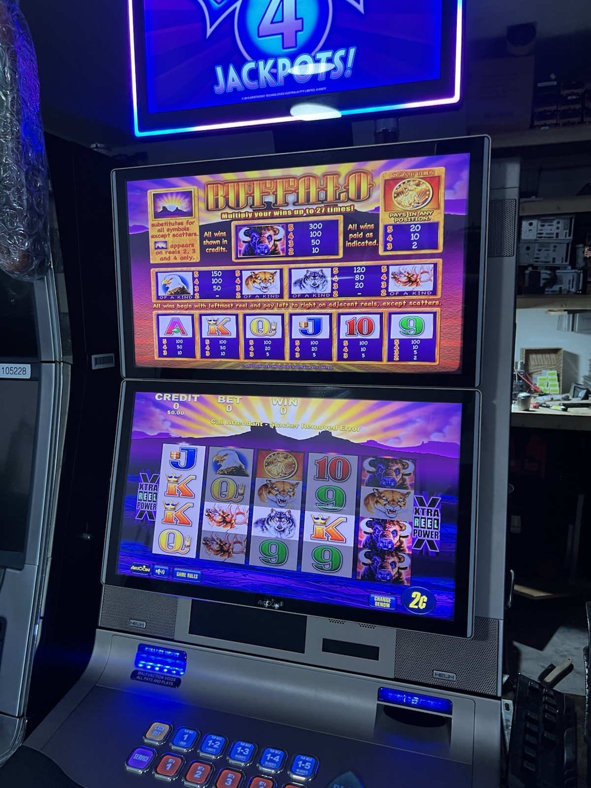 Buffalo Aristocrat Helix Slot Machine