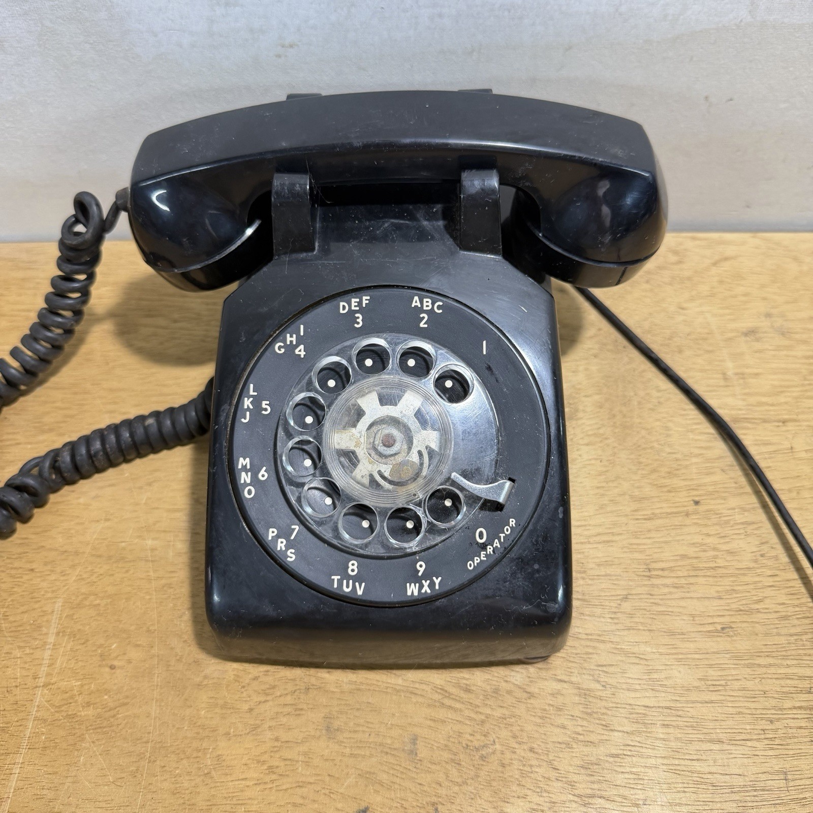 Vintage Stromberg-Carlson Rotary Phone Black Desk Telephone SC 500D 1950s-70s