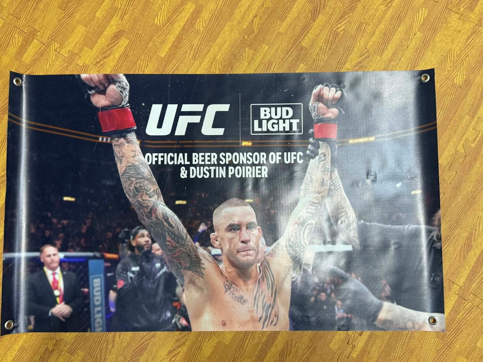 UFC Bud Light Dustin Poirier Banner 40x24 | MMA Man Cave Decor | Fight Night