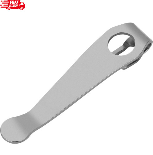 Titanium Deep Carry Pocket Clip for Spyderco Wire Clip Knives, Premium Custom...