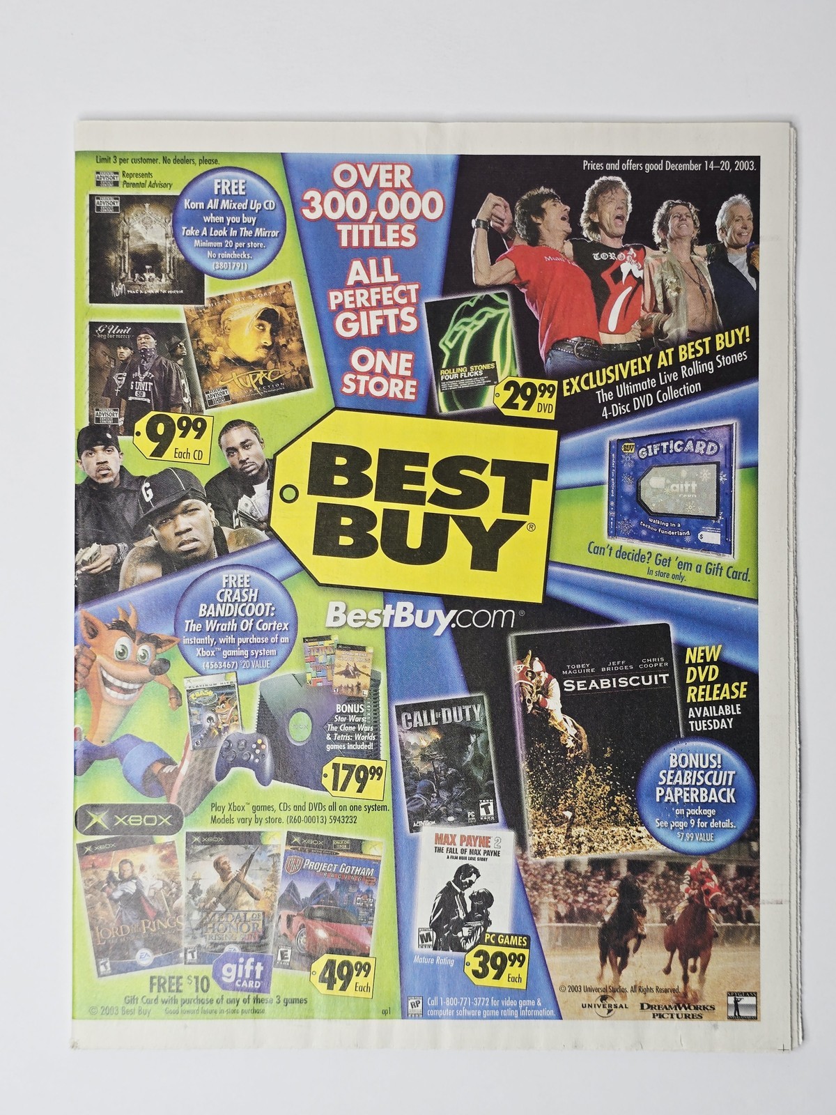 Best Buy 2003 Xbox PlayStation 2 GameCube Game Boy Advance 48 Page Circular