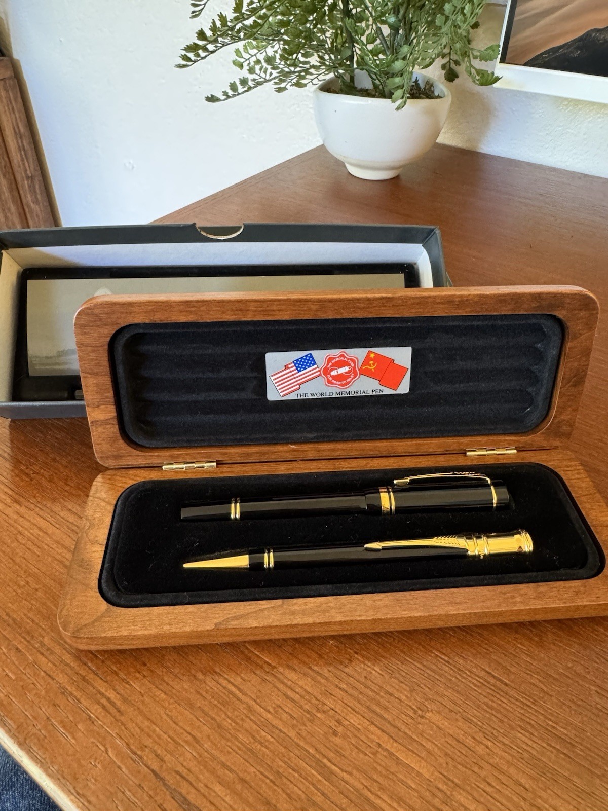 Parker Duofold Set World Memorial Pen Set Ball Point And Fountain
