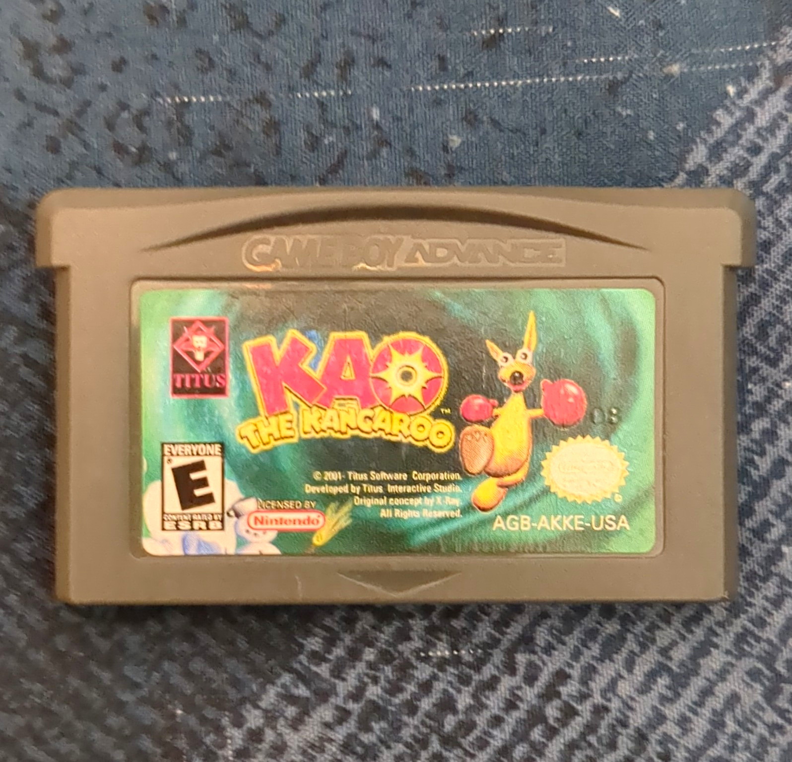 Titus Kao the Kangaroo Nintendo Game Boy Advance NTSC-U/C E 2001 AUTHENTIC/WORKS