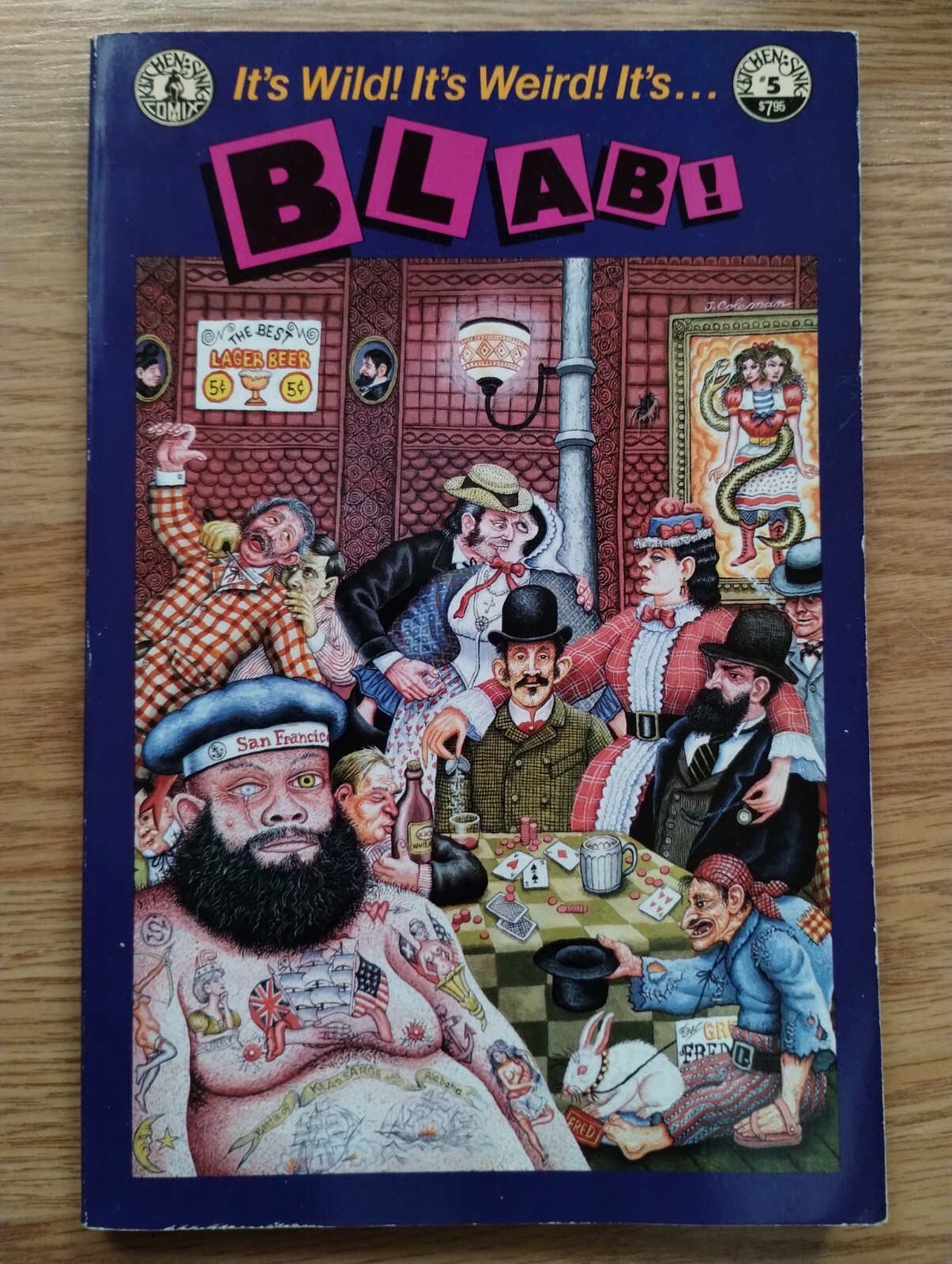 BLAB #5 - 1990 - Underground comix - Joe Coleman interview, Spain Rodriguez