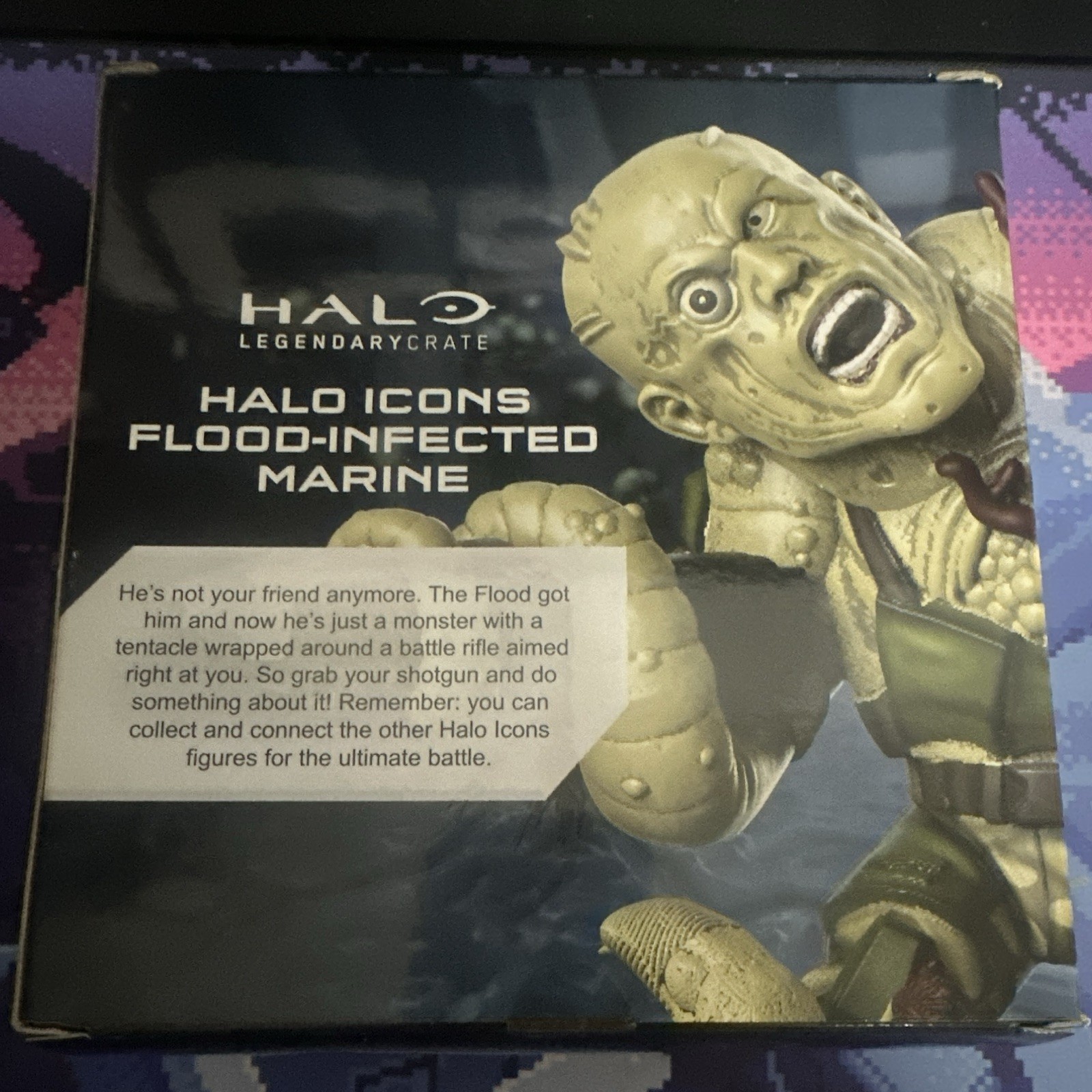 HALO LegendaryCrate Halo Icons Flood-Infected Marine Figure Series 2 Connectable