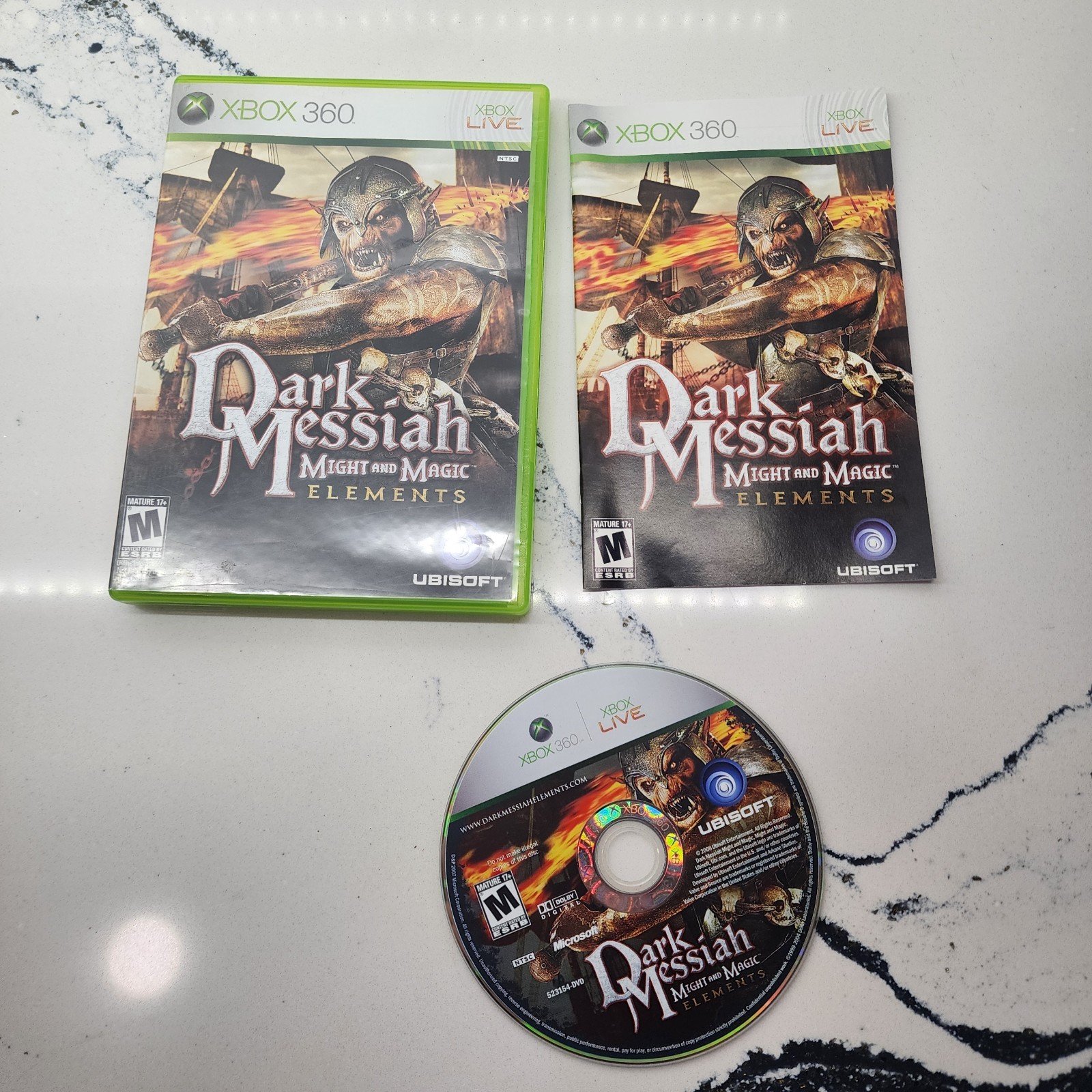 Dark Messiah of Might and Magic Elements Xbox 360 Game Complete In Box CIB