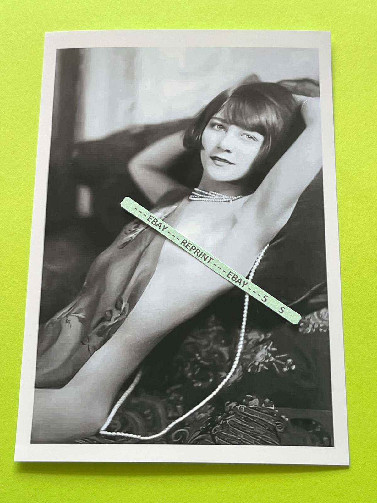 Found 4X6 PHOTO of Young & Beautiful 1920\'s FLAPPER Girl