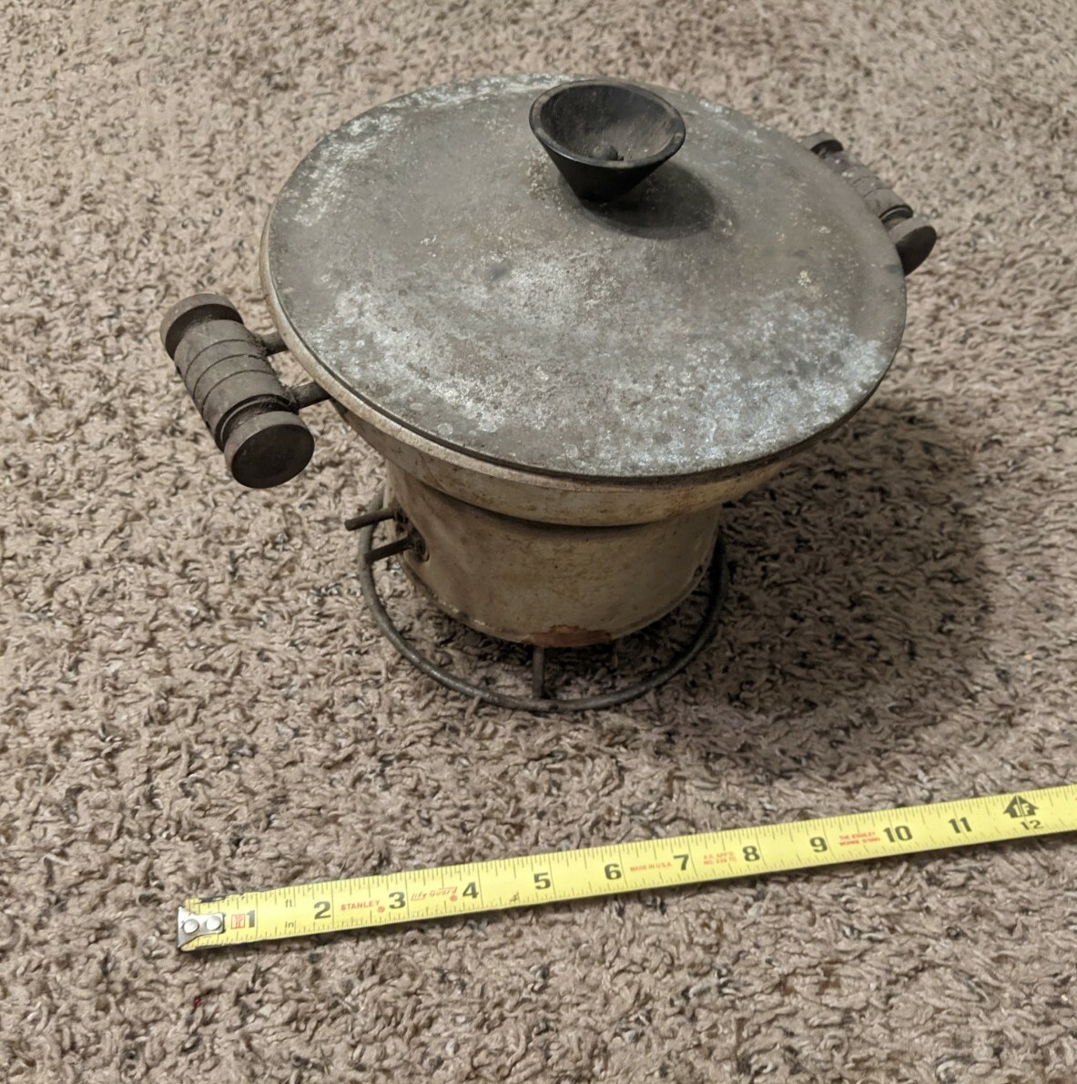 Antique K M KNAPP MONARCH CO ALUMINUM ELECTRIC Simmer Pot - Popcorn Maker
