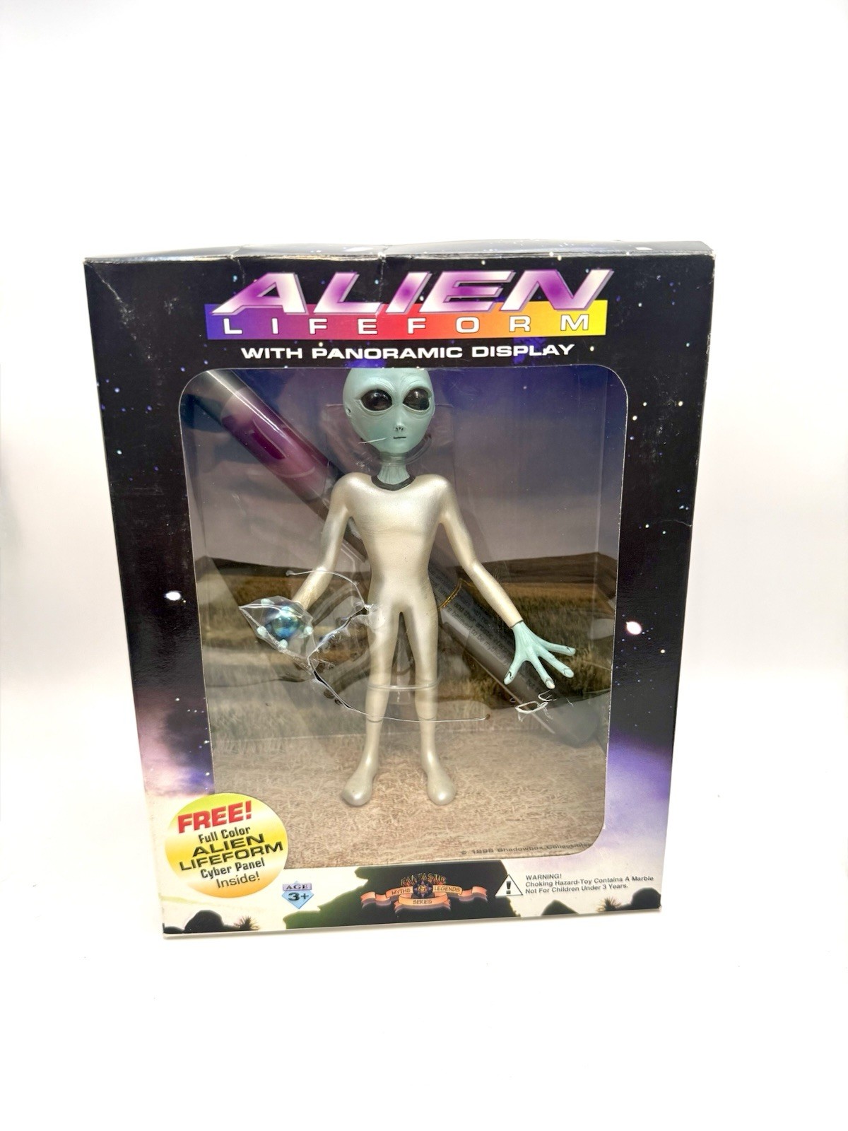 1995 Shadowbox Alien Lifeform Figure Panoramic Display Vintage UFO Sci-Fi NIB