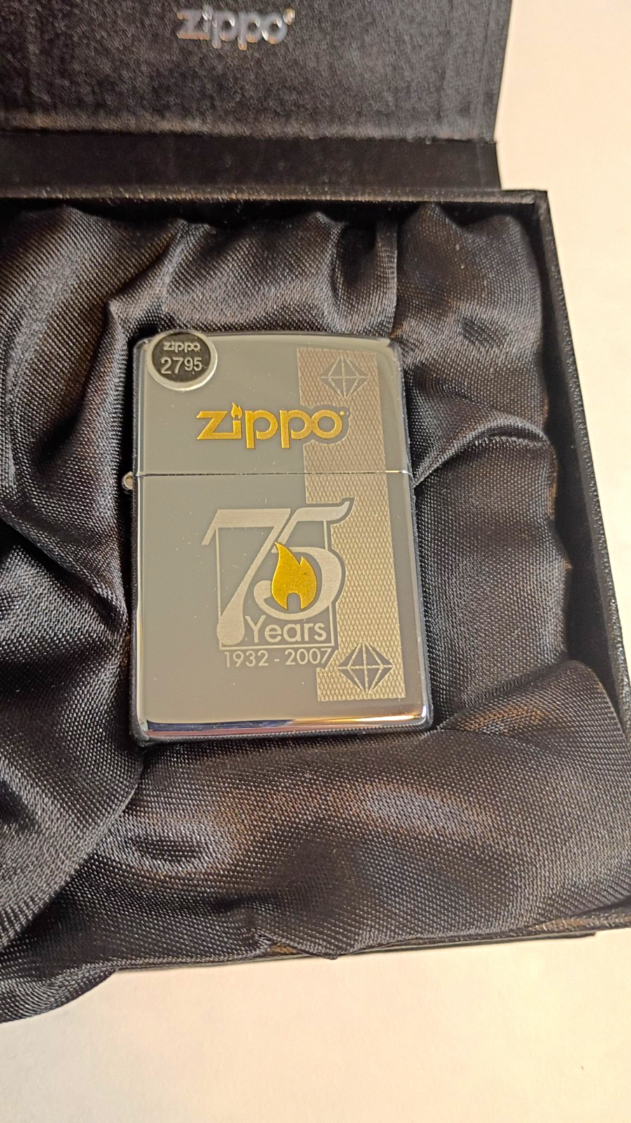 Zippo 75th Anniversary 1932-2007 Commemorative Lighter w/ Box