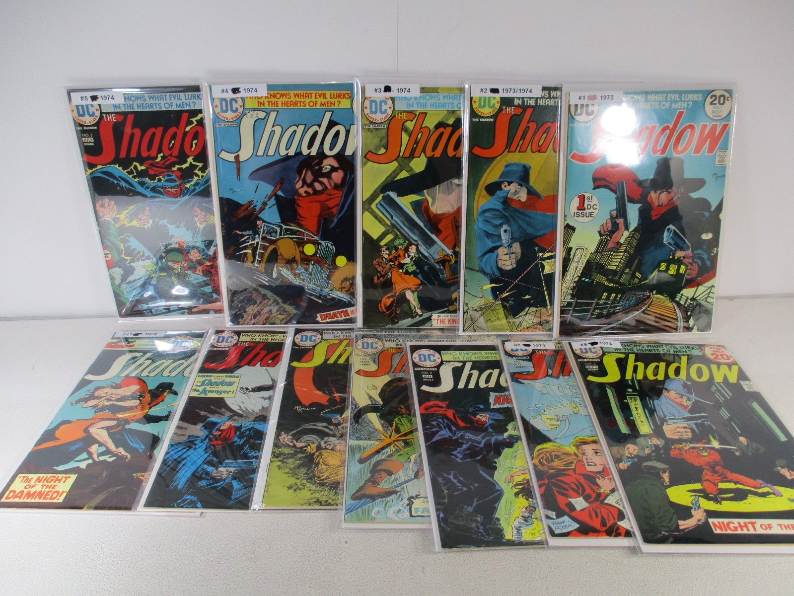 SHADOW 1-12 COMPLETE SET 1973-1975 DC Comics (s 16176)