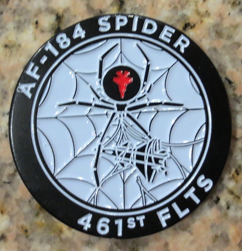 F-35 461st FLT TEST SQUADRON DEADLY JESTERS AF-182 AF-184 SPIDER GHOST COIN RARE