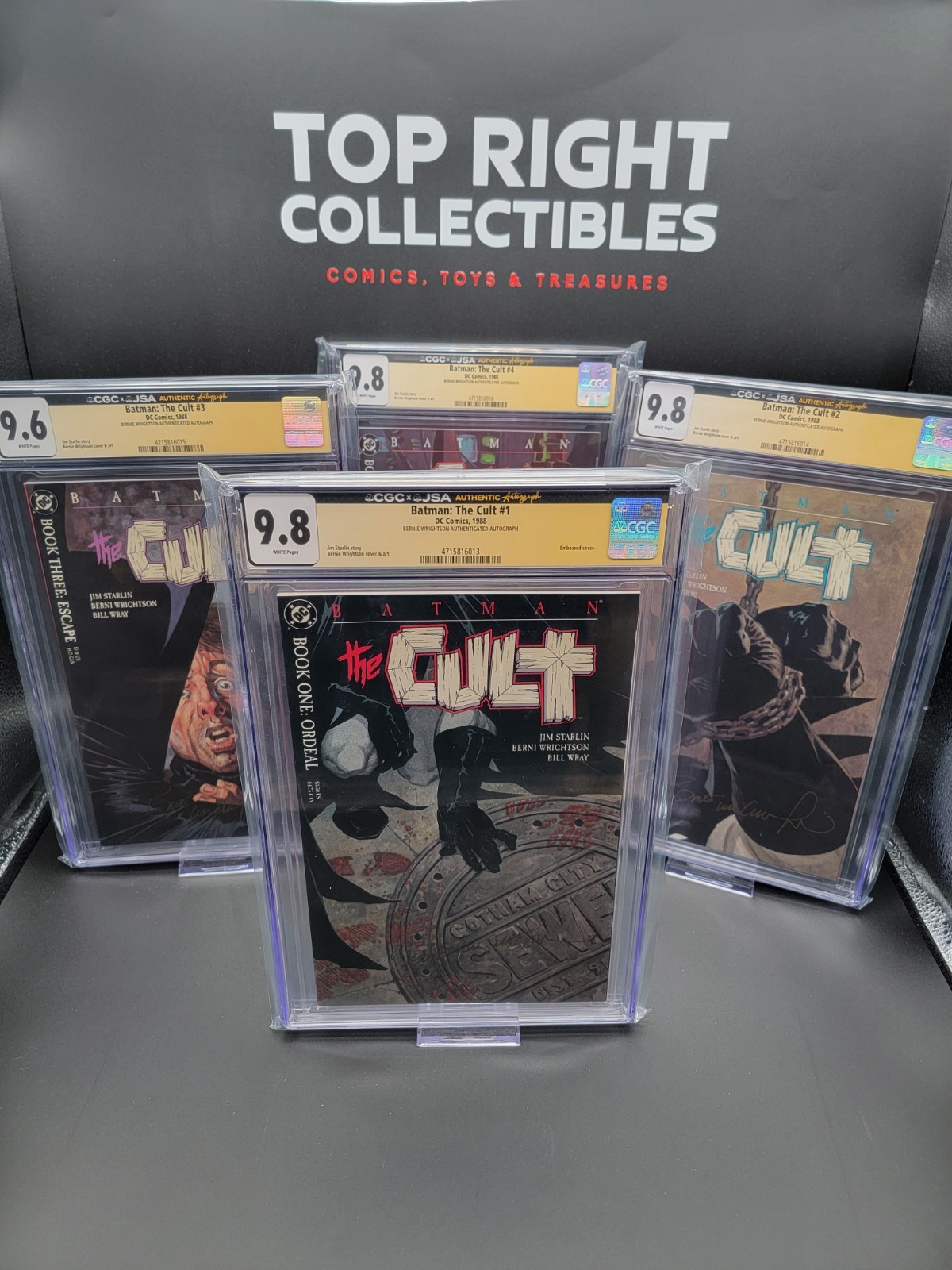 Batman The Cult #1 2 3 4  CGC x JSA 9.8x3 9.6 • Bernie Wrightson Authenticated