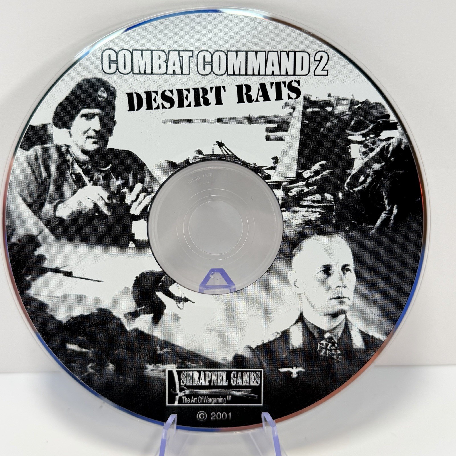 Combat Command 2 Desert Rats PC CD-ROM 2001 Shrapnel Games Disc Only
