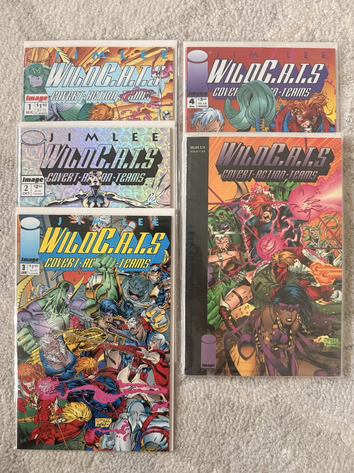 WILDC.A.T.S: Covert Action Teams #1-4 (Image Comics Malibu Comics 1993) 🔥🔥🔥
