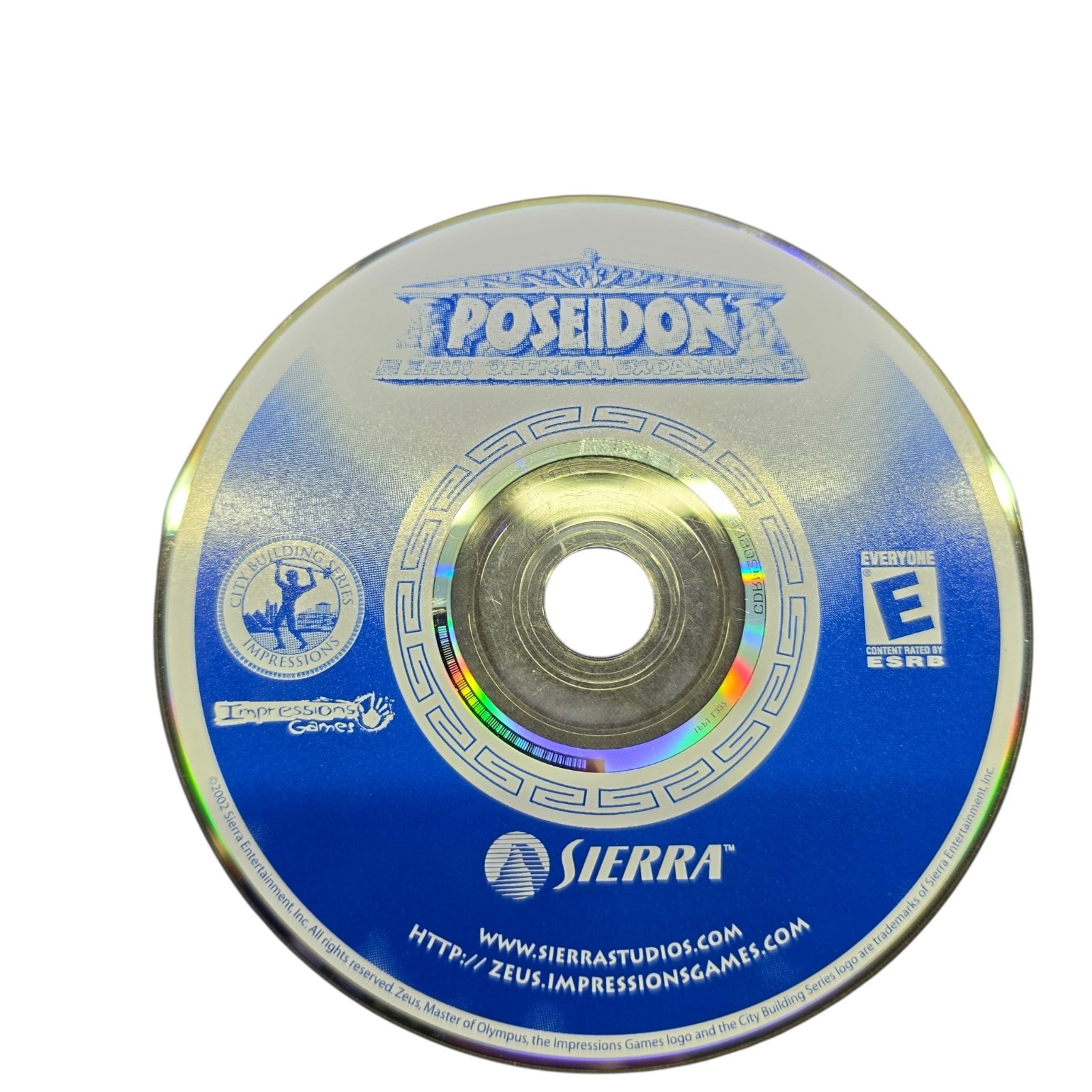 Poseidon Zeus Official Expansion Atlantis PC CD--ROM 2001 Sierra Impressions