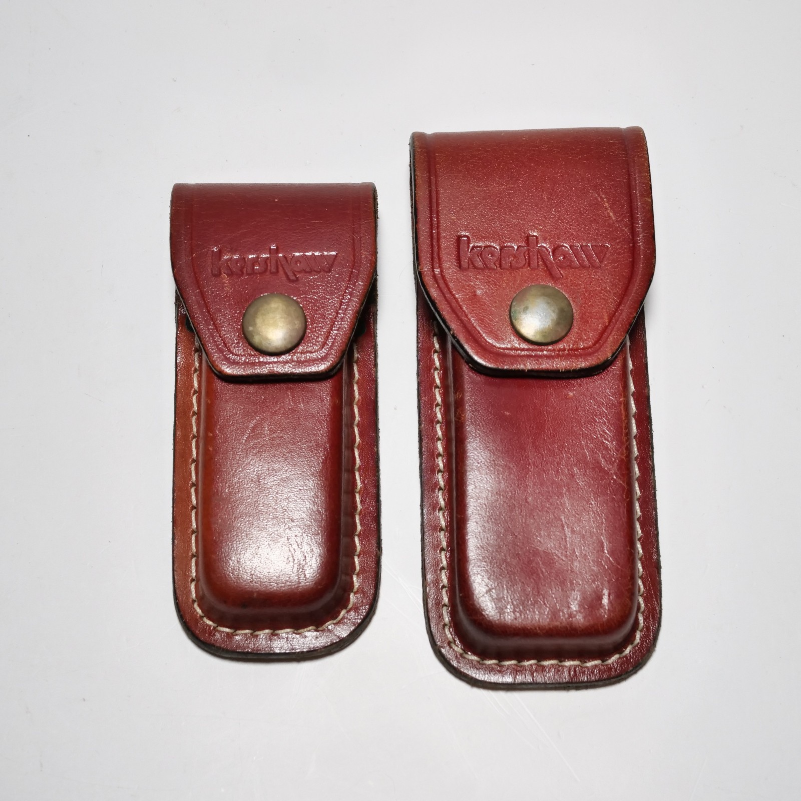 Vintage Kershaw Leather Knife Sheath Lot for 1040 and 1010 USA Made Sheaths