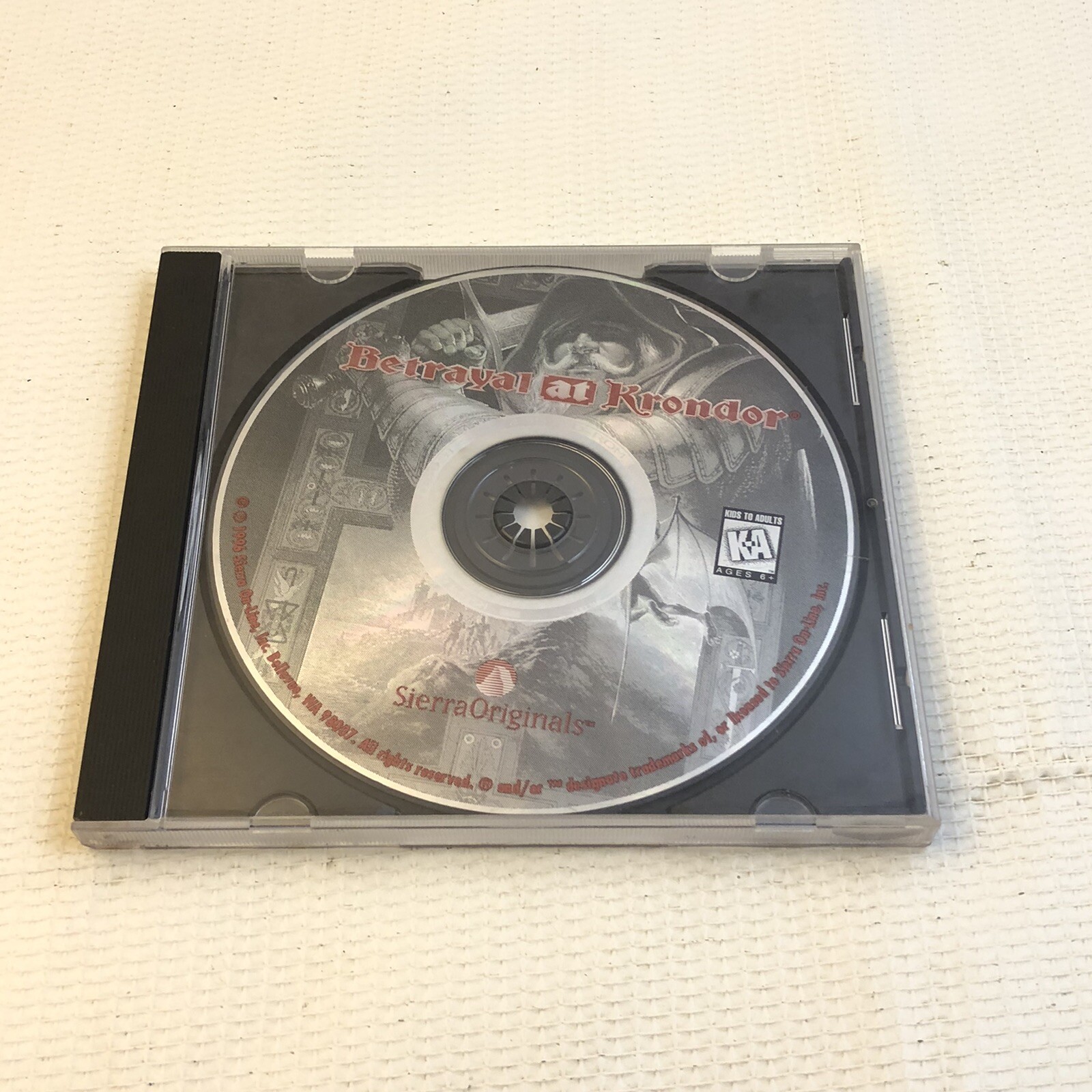 1996 BETRAYAL AT KRONDOR SIERRA Original Online PC MS DOS 5.0 CDROM Role Playing