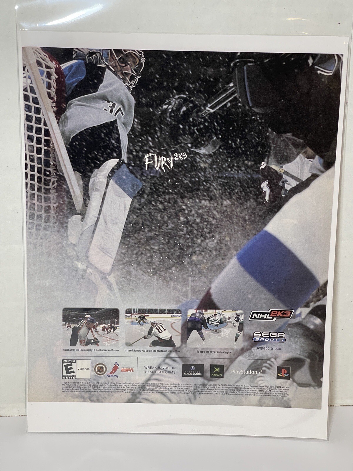NHL 2K3 Xbox PS2 Gamecube 2002 Print Ad/Poster Hockey Game Room Wall Art Decor B