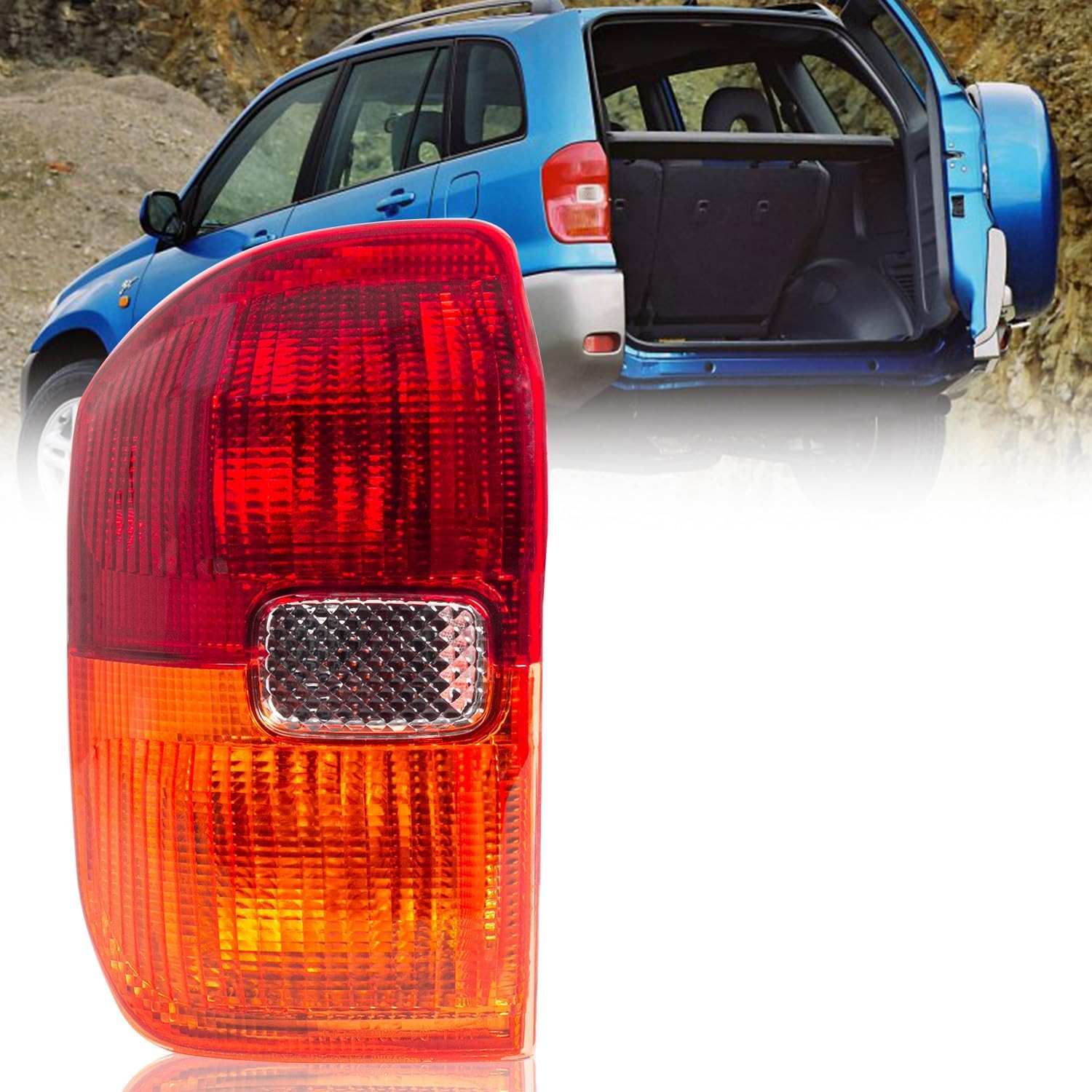 Driver Side Tail Light Housing Compatible with 2001 2002 2003 Toyota RAV4