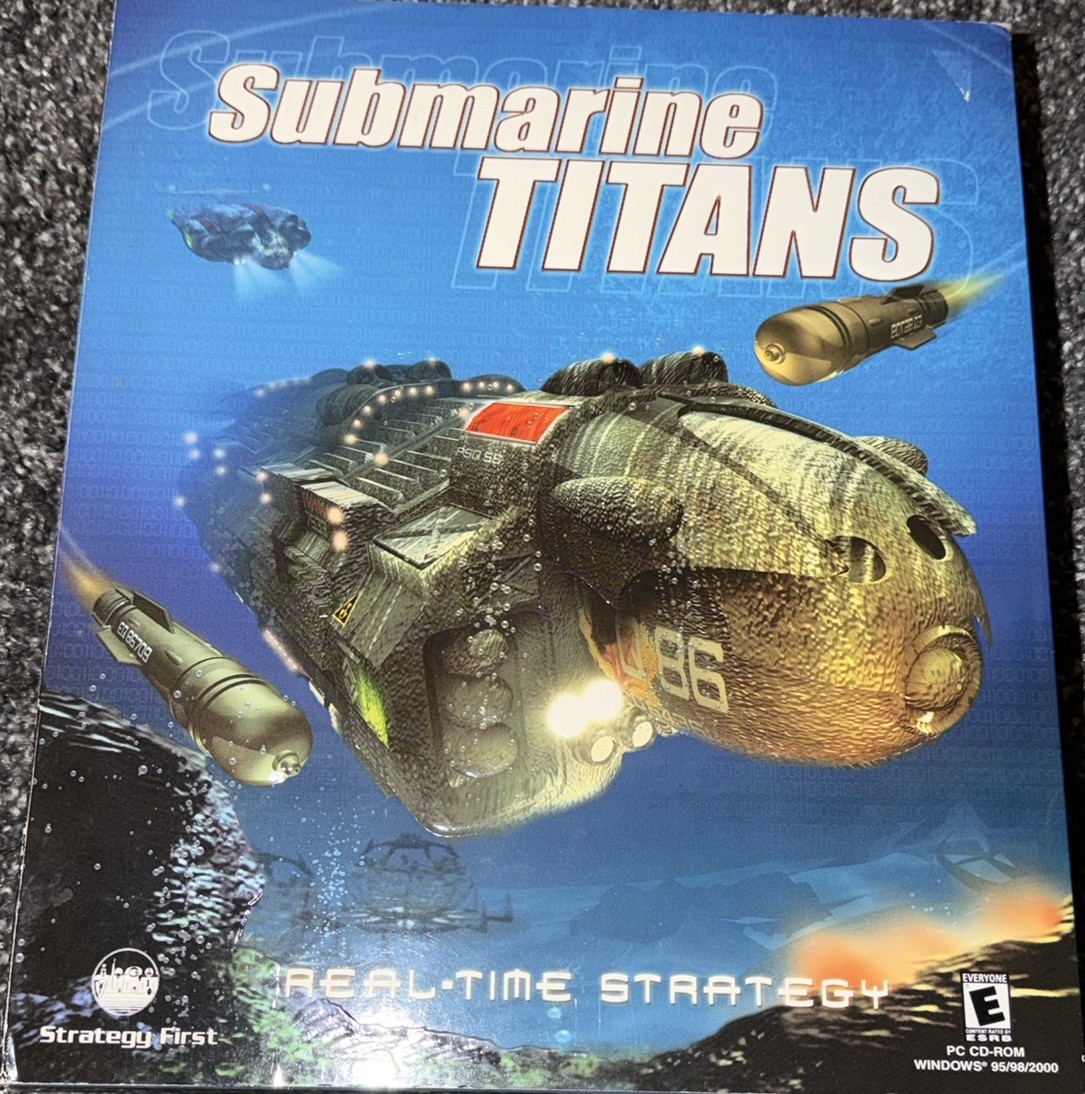 Submarine Titans PC Video Game 2000 Rated E For Everyone Used Pre Owned Vintage.