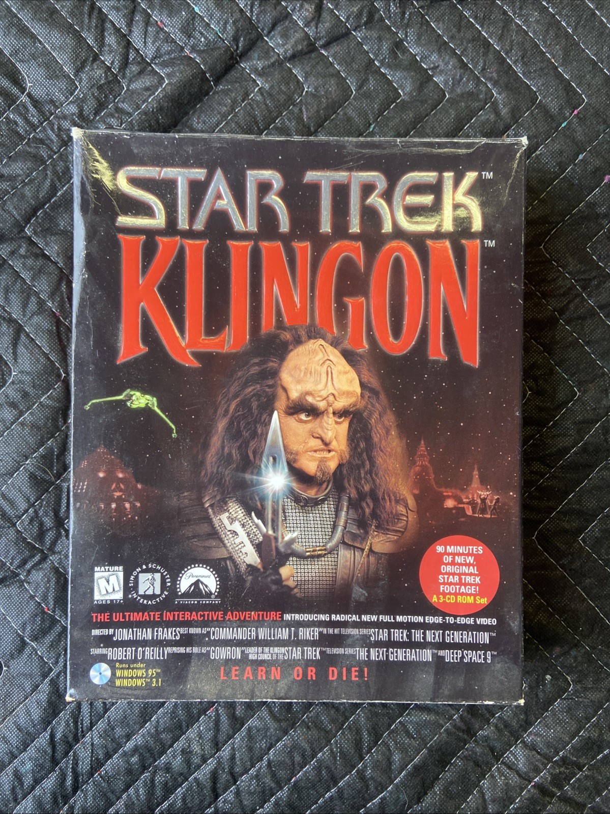 1996 Star Trek Klingon The Ultimate Interactive Adventure CD-ROM PC Game