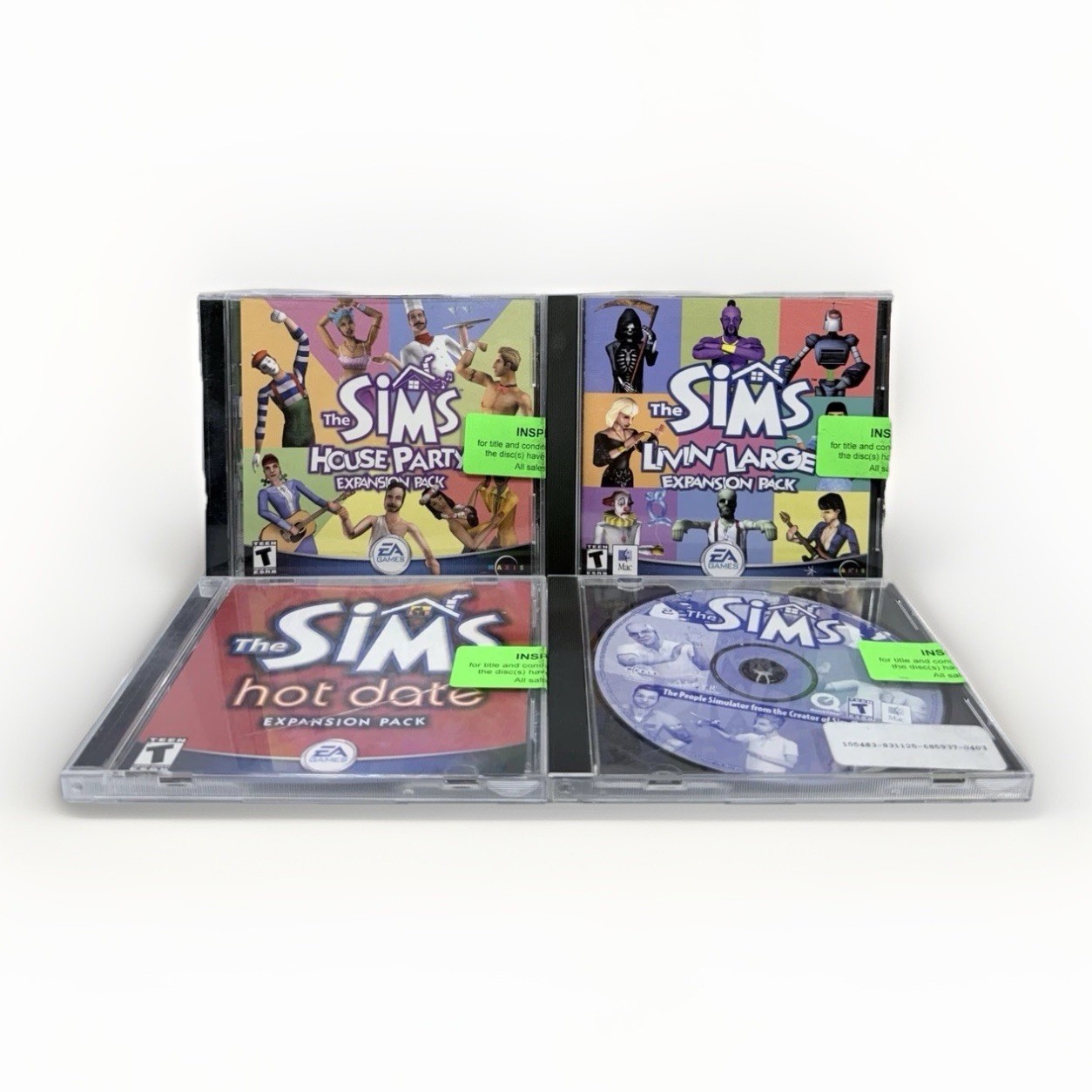 The Sims Series Expansion Packs Lot 4 PC Games Livin Large House Party Hot Date