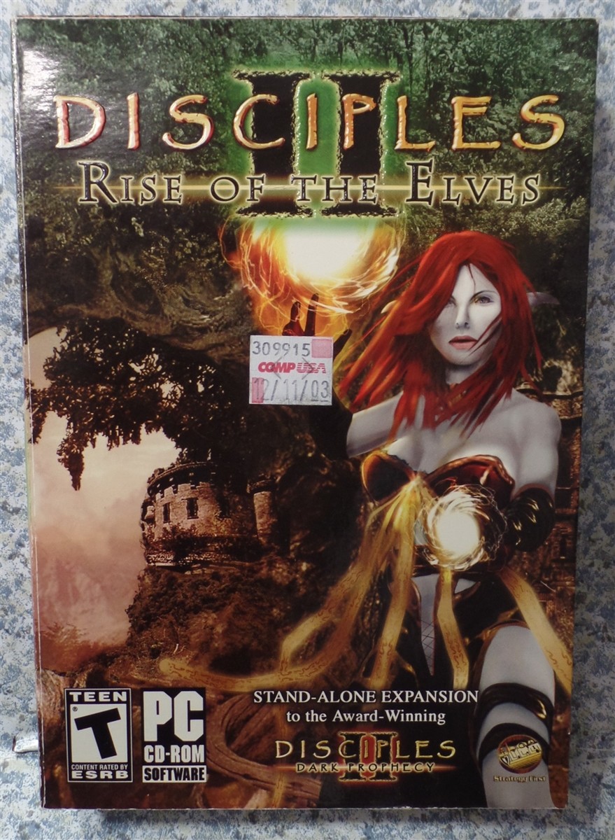 Video Game PC Disciples II 2 Rise of the Elves Stand-Alone Expansion BOX see pic