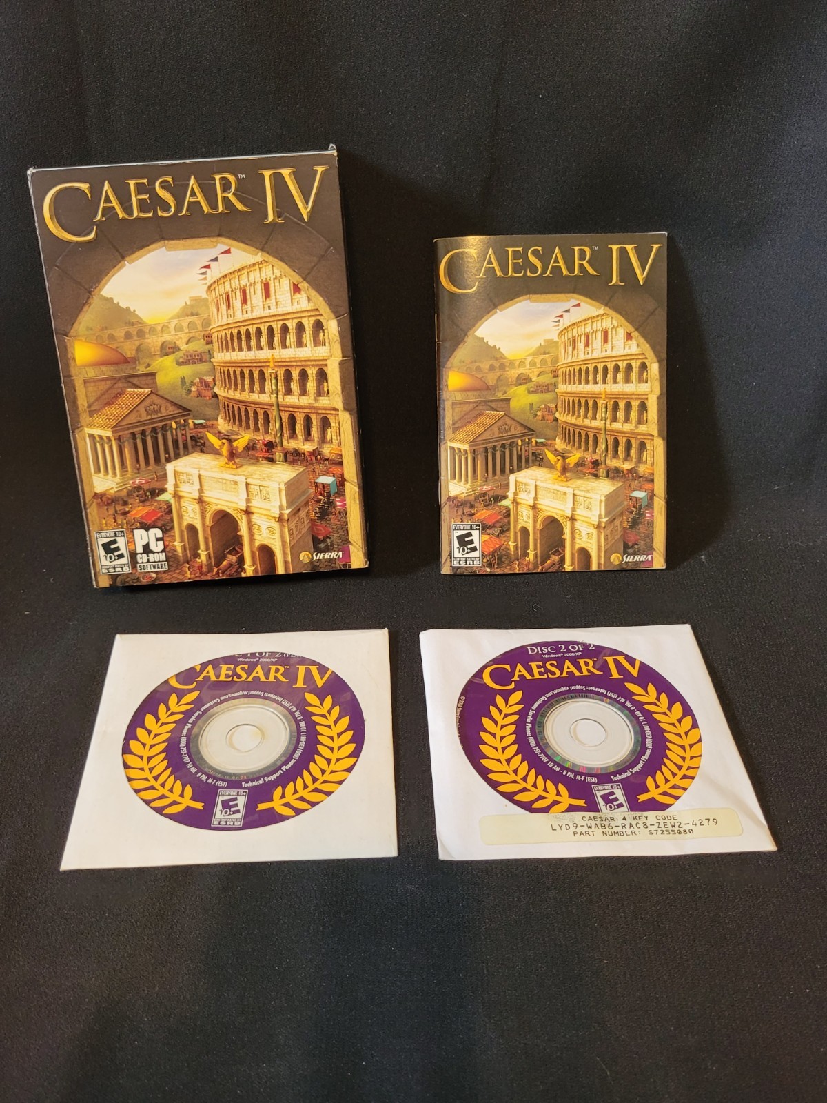 Caesar IV 4 + Box & 48 Page Manual 2 CD Set PC\CD