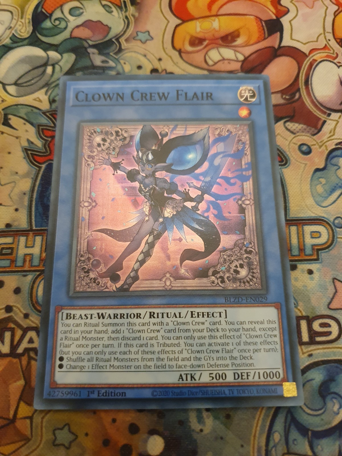Yu-Gi-Oh Clown Crew Flair BLZD-EN029 1st Edition Super Rare