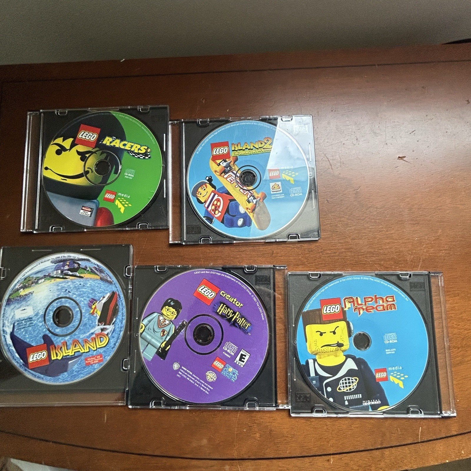 Vtg LEGO PC CD-ROM Games Lot of 5 Island Racers Harry Potter Alpha Team UNTESTED
