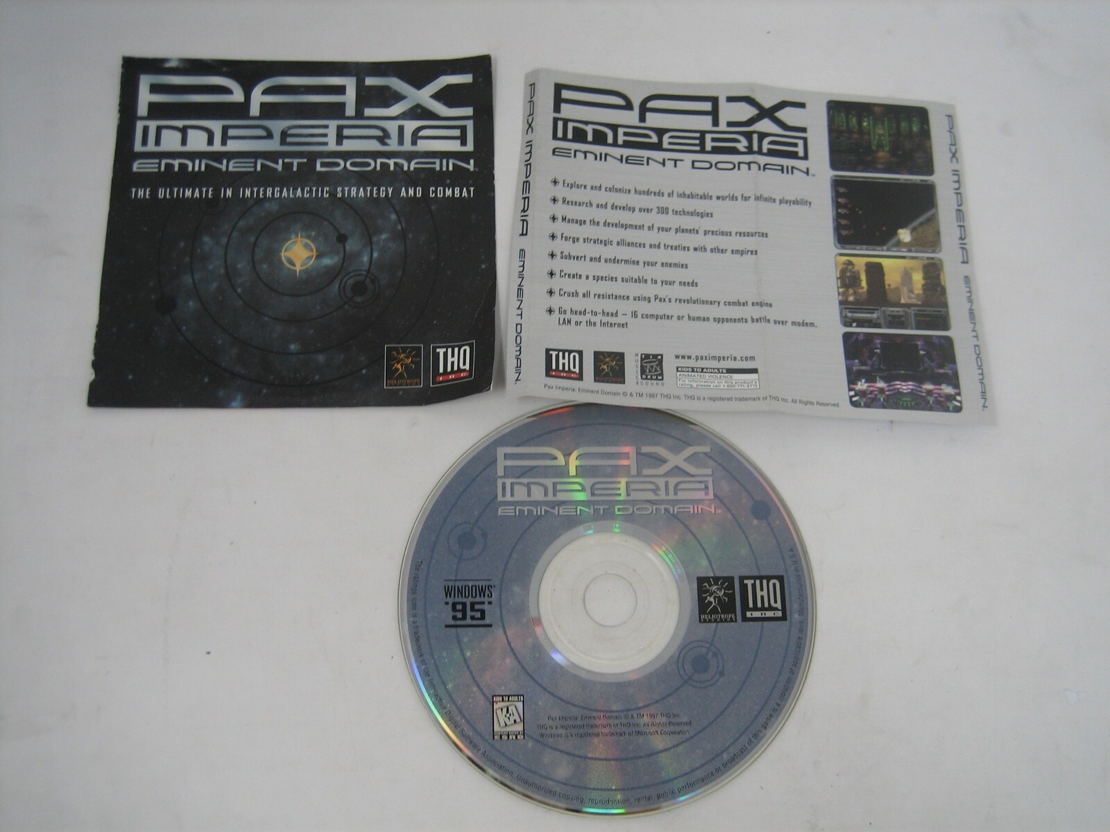 PAX IMPERIA - EMINENT DOMAIN 1995 VIDEO GAME PC CD-ROM WINDOWS