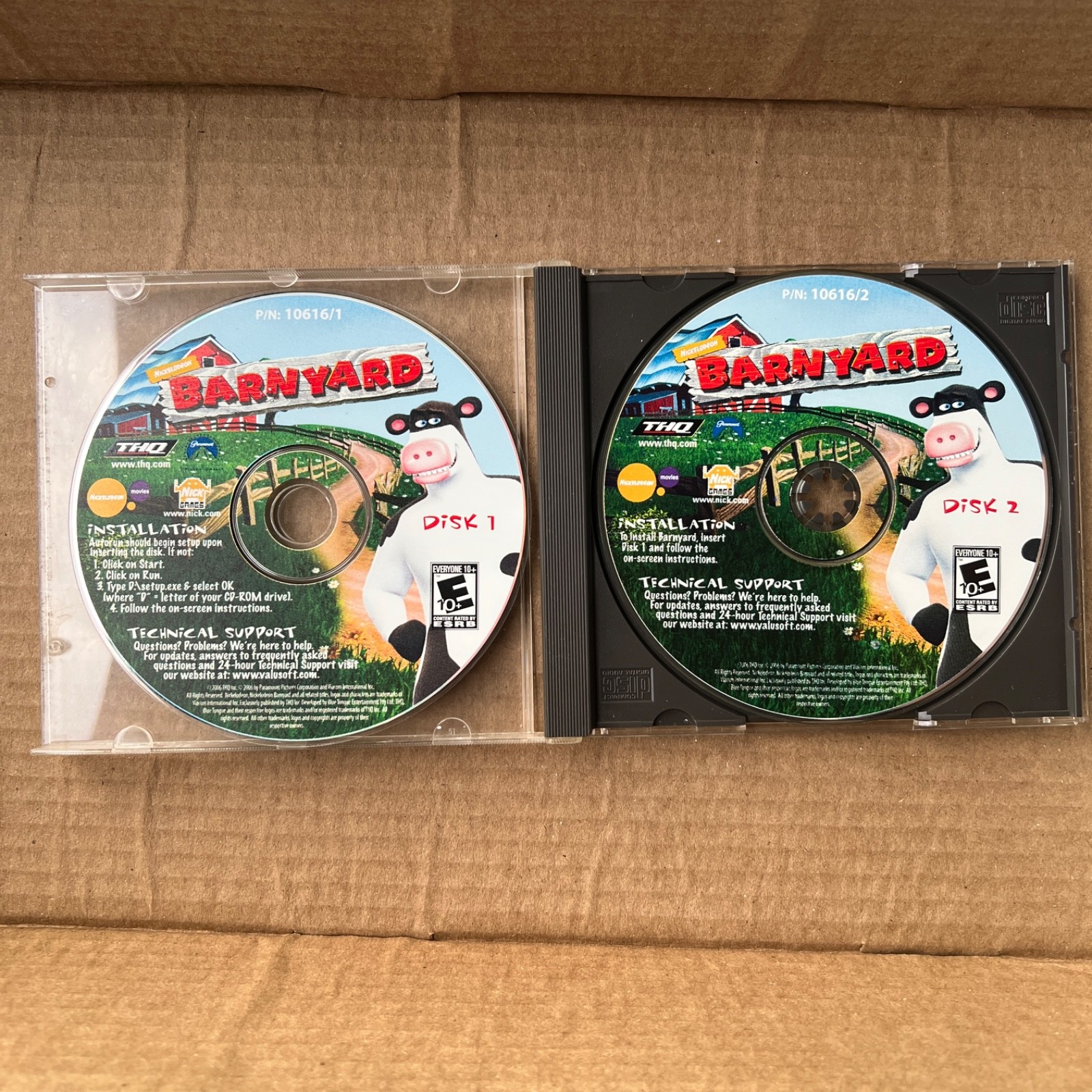  Nickelodeon Barnyard PC CD Rom Computer game RARE 
