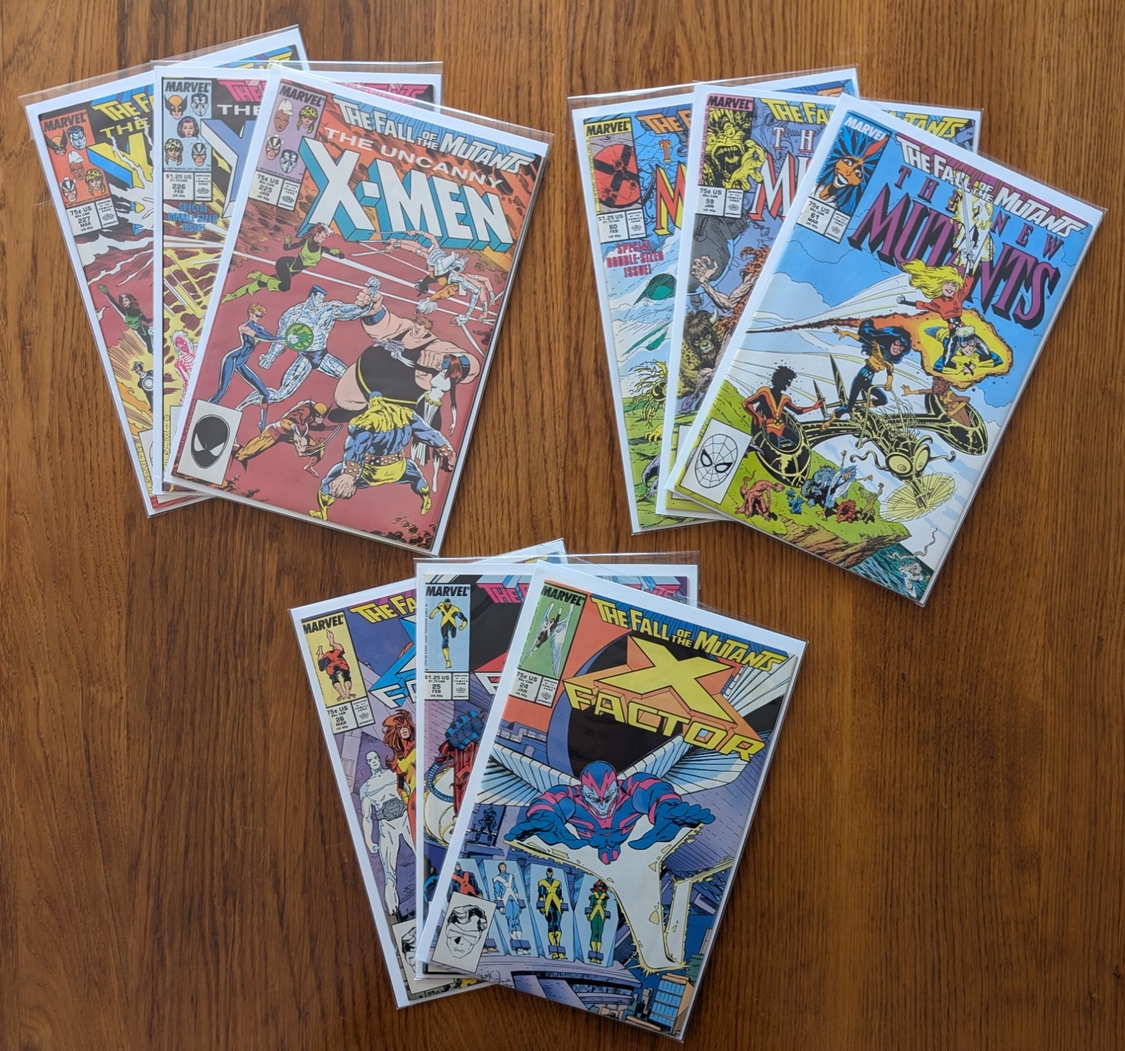 X-Men Fall of the Mutants - COMPLETE Uncanny X-Men-  X-Factor - New Mutants 