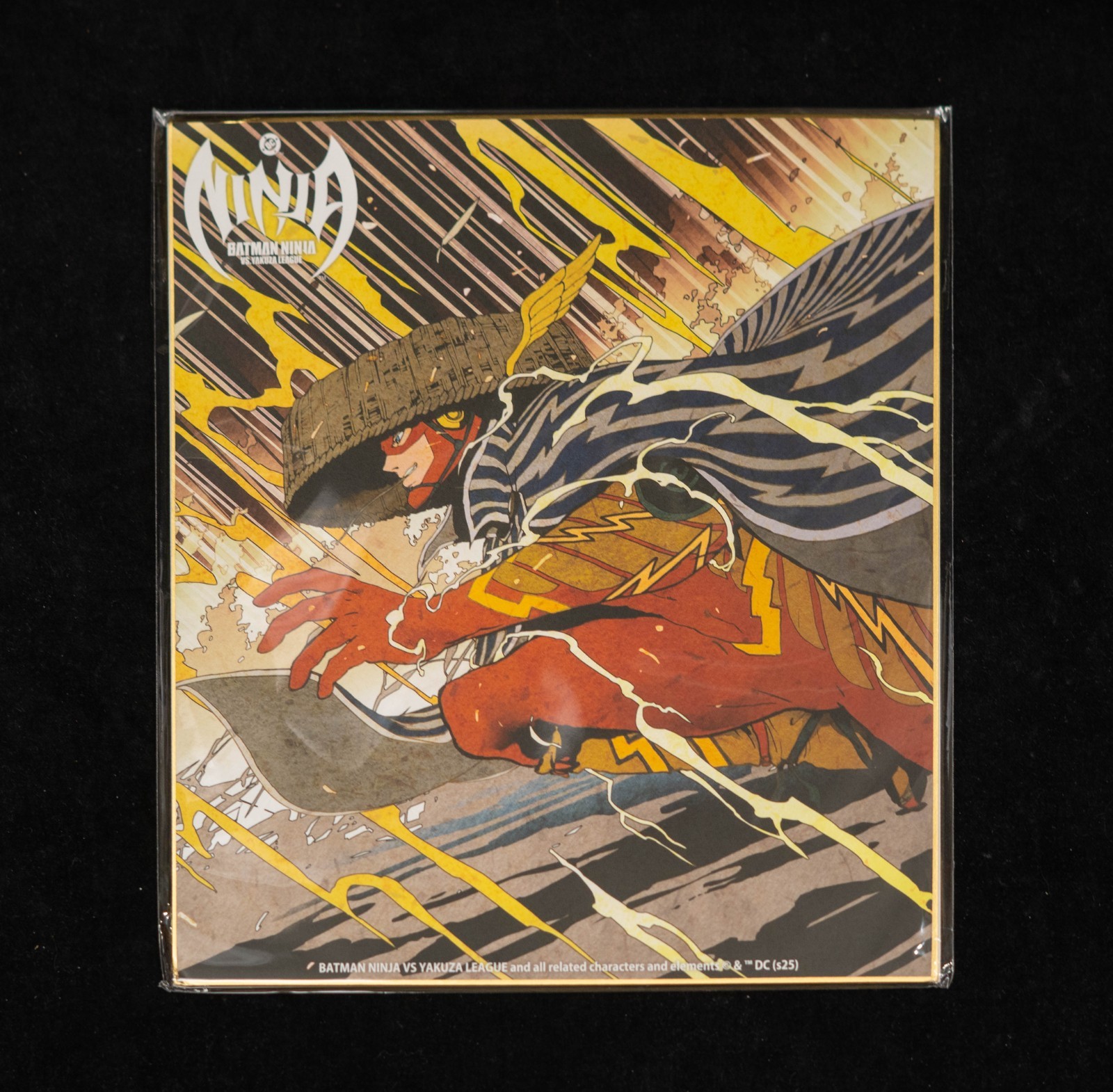 Ninja Batman VS Yakuza League The Flash Art Shikishi Kotobukiya Kuji US Seller